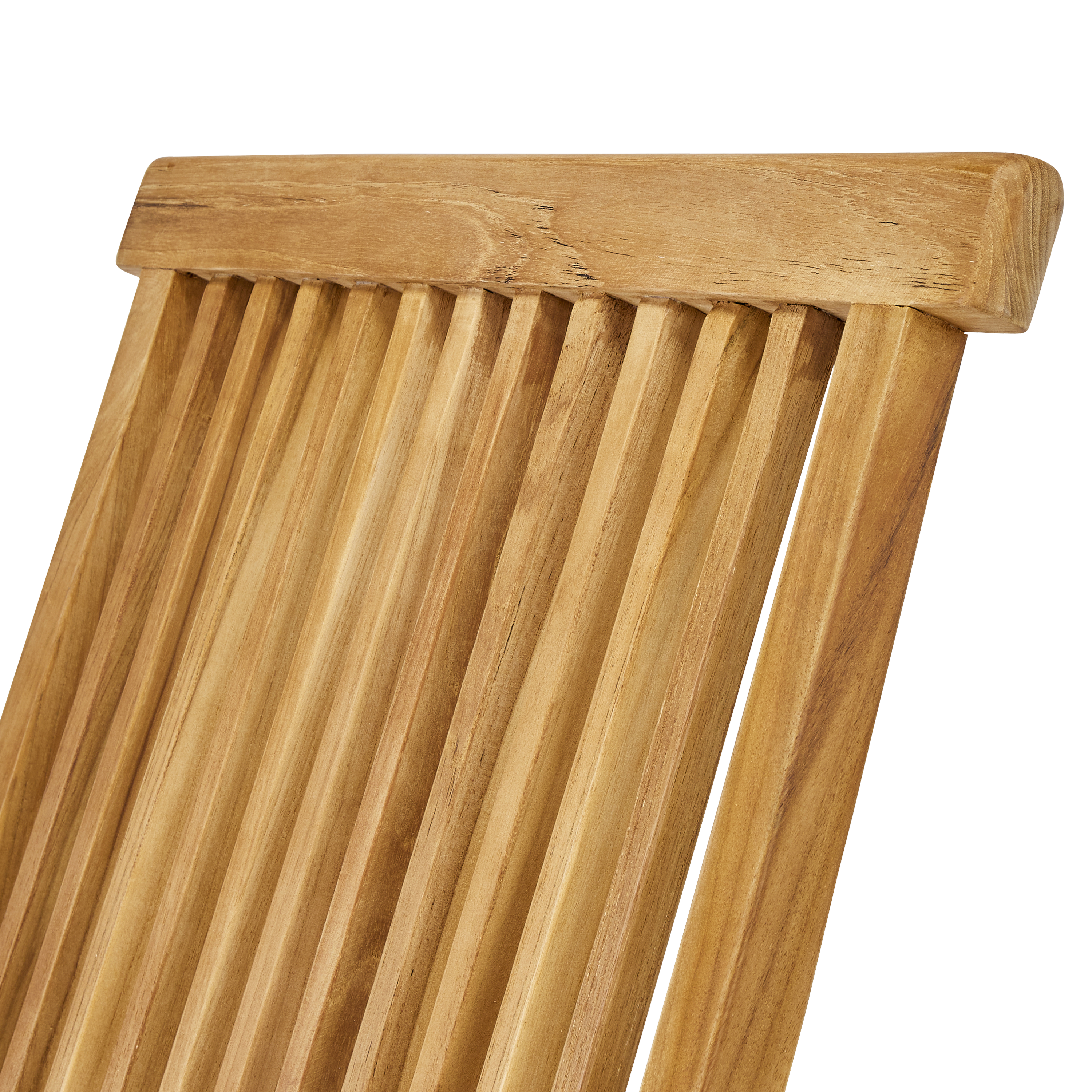 Sedia da giardino con braccioli pieghevole Antea NATERIAL, 2 posti, struttura e seduta in teak marrone - 13