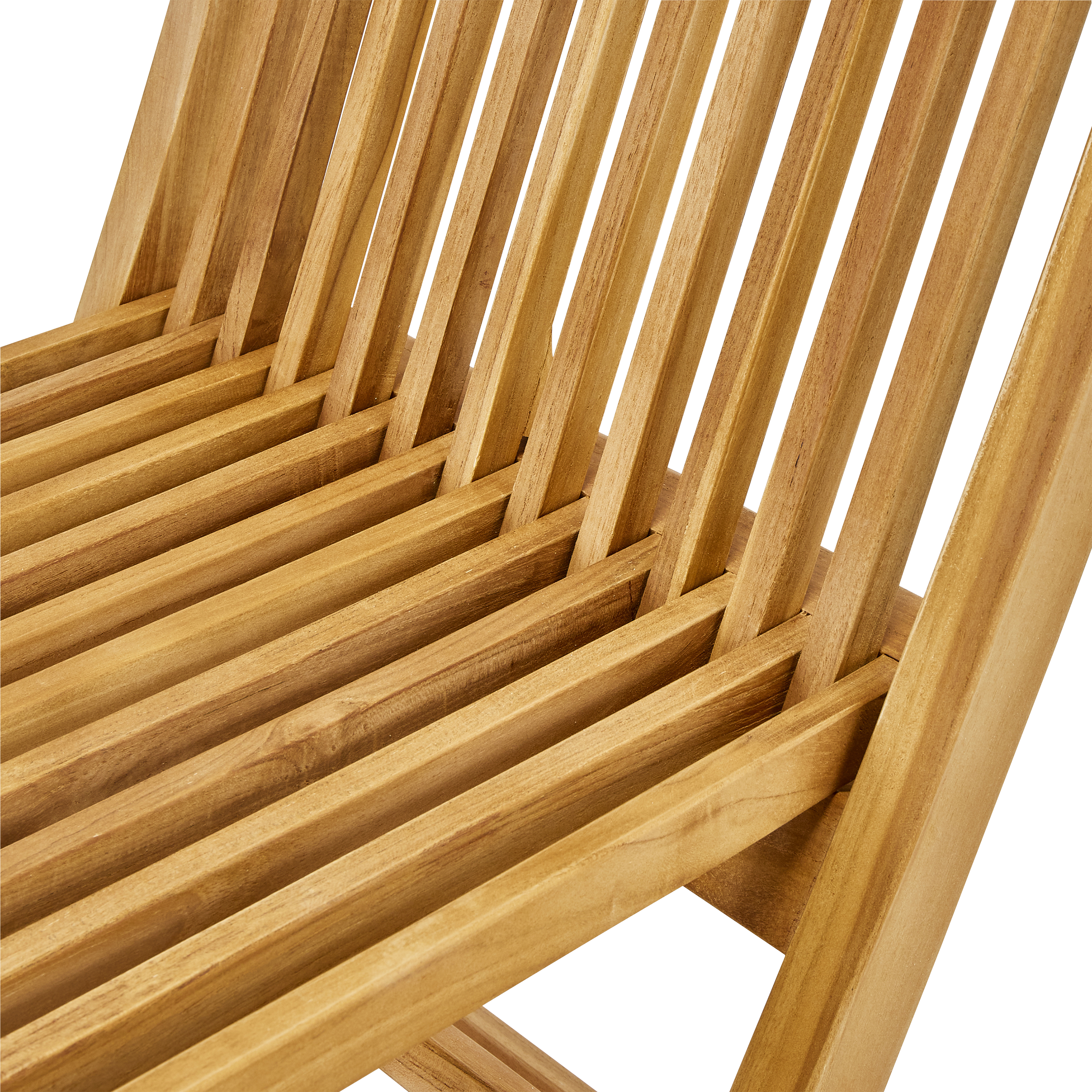 Sedia da giardino in teak pieghevole Antea NATERIAL, 2 posti, seduta in teak marrone - 11