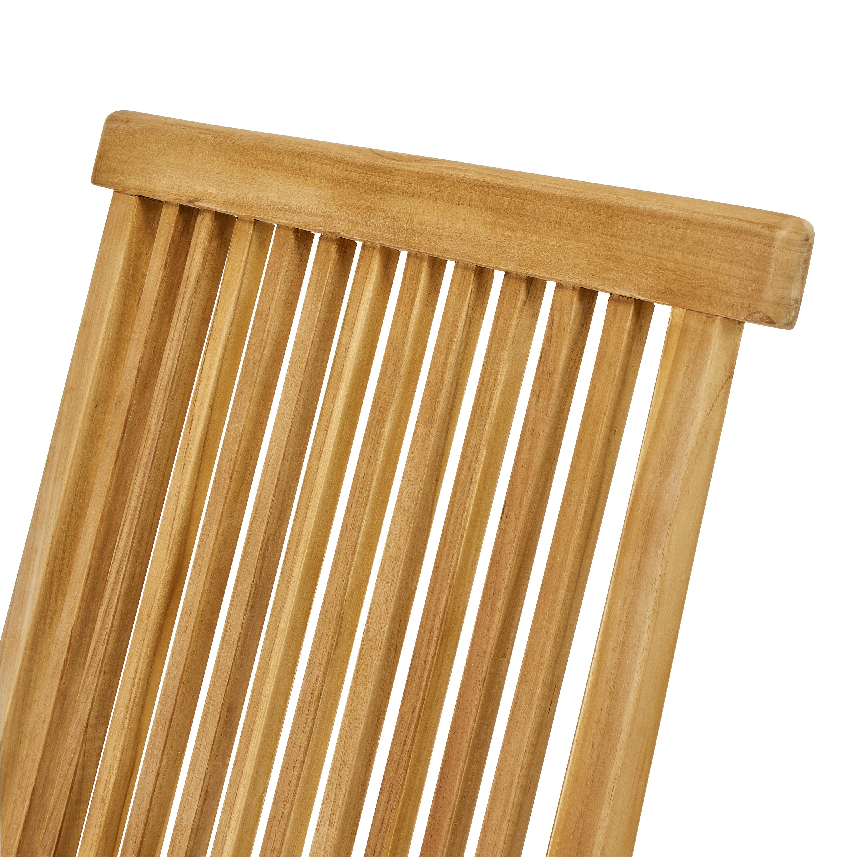 Sedia da giardino in teak pieghevole Antea NATERIAL, 2 posti, seduta in teak marrone - 12