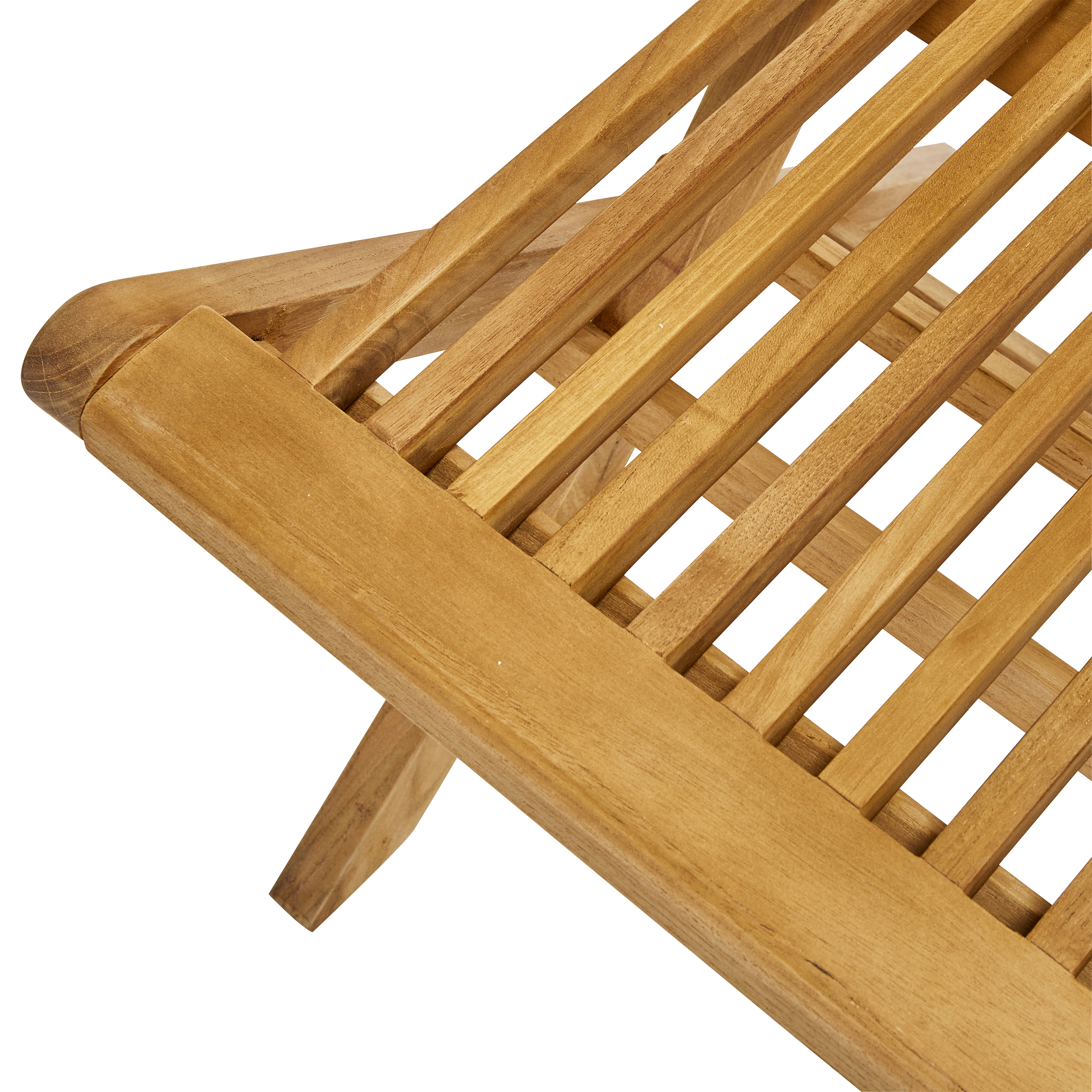 Sedia da giardino in teak pieghevole Antea NATERIAL, 2 posti, seduta in teak marrone - 10