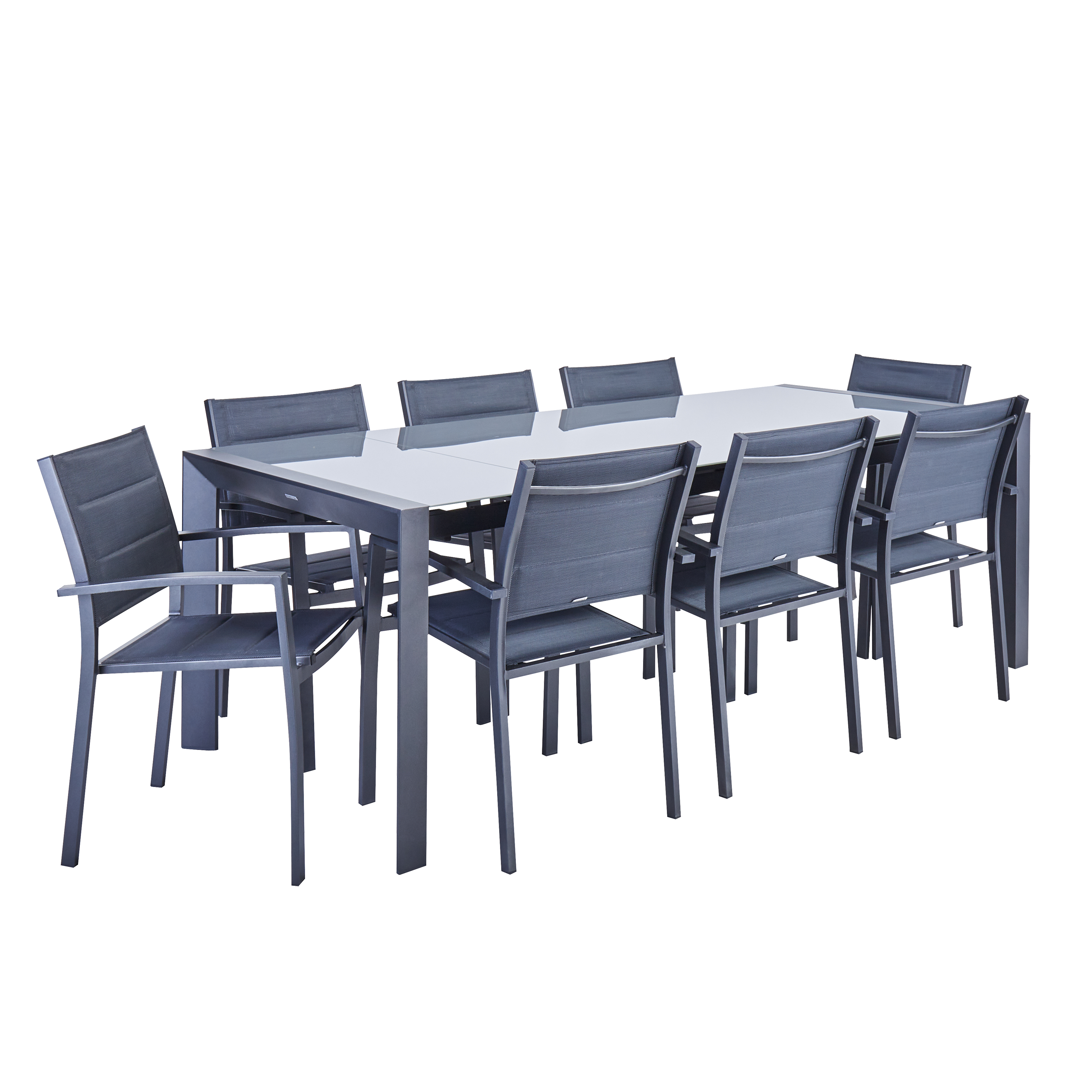 Mesa de alumínio NATERIAL AQUILA II 180/220X100CM ANTRACITE - 36