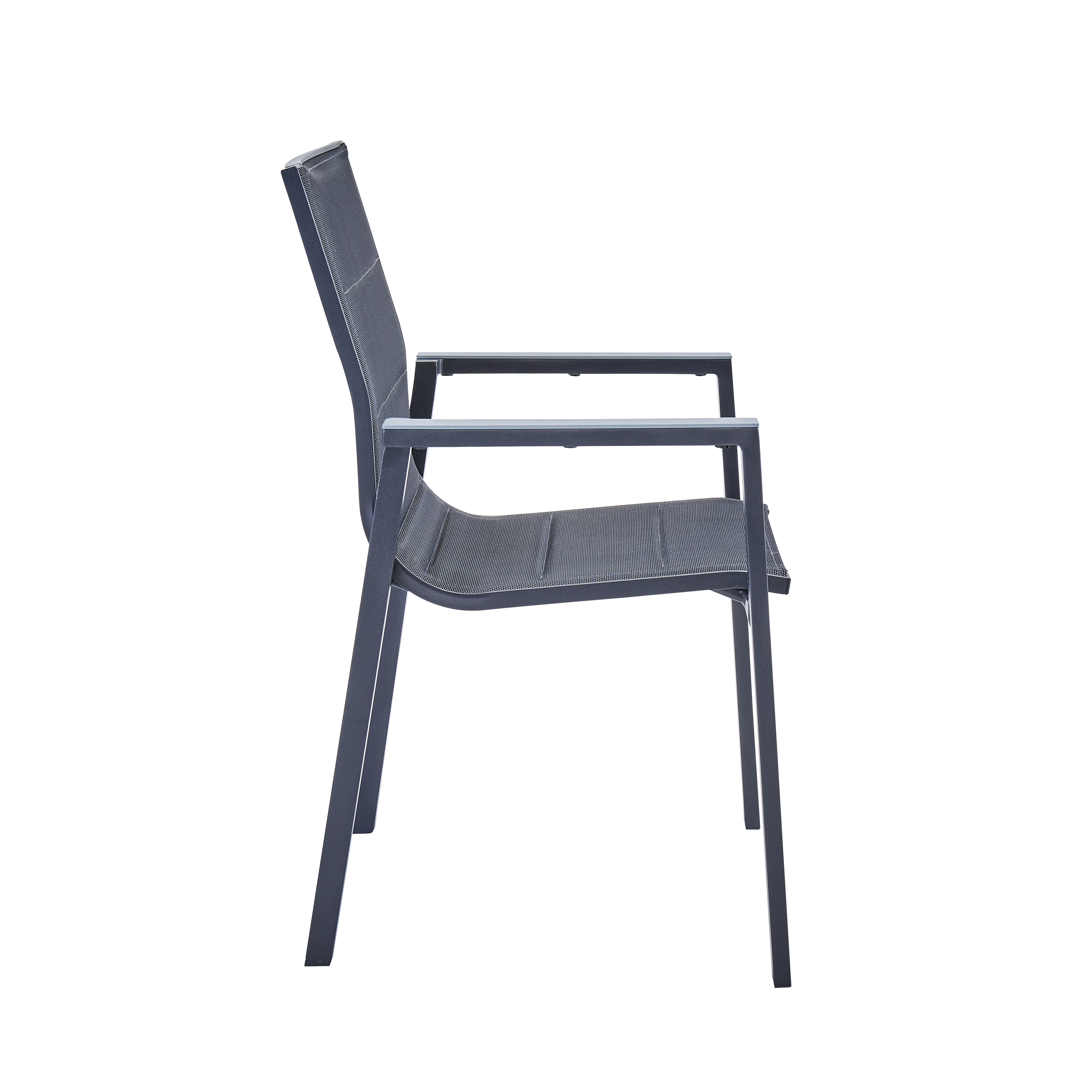 Fauteuil de jardin NATERIAL Orion gamma en aluminium gris - 5