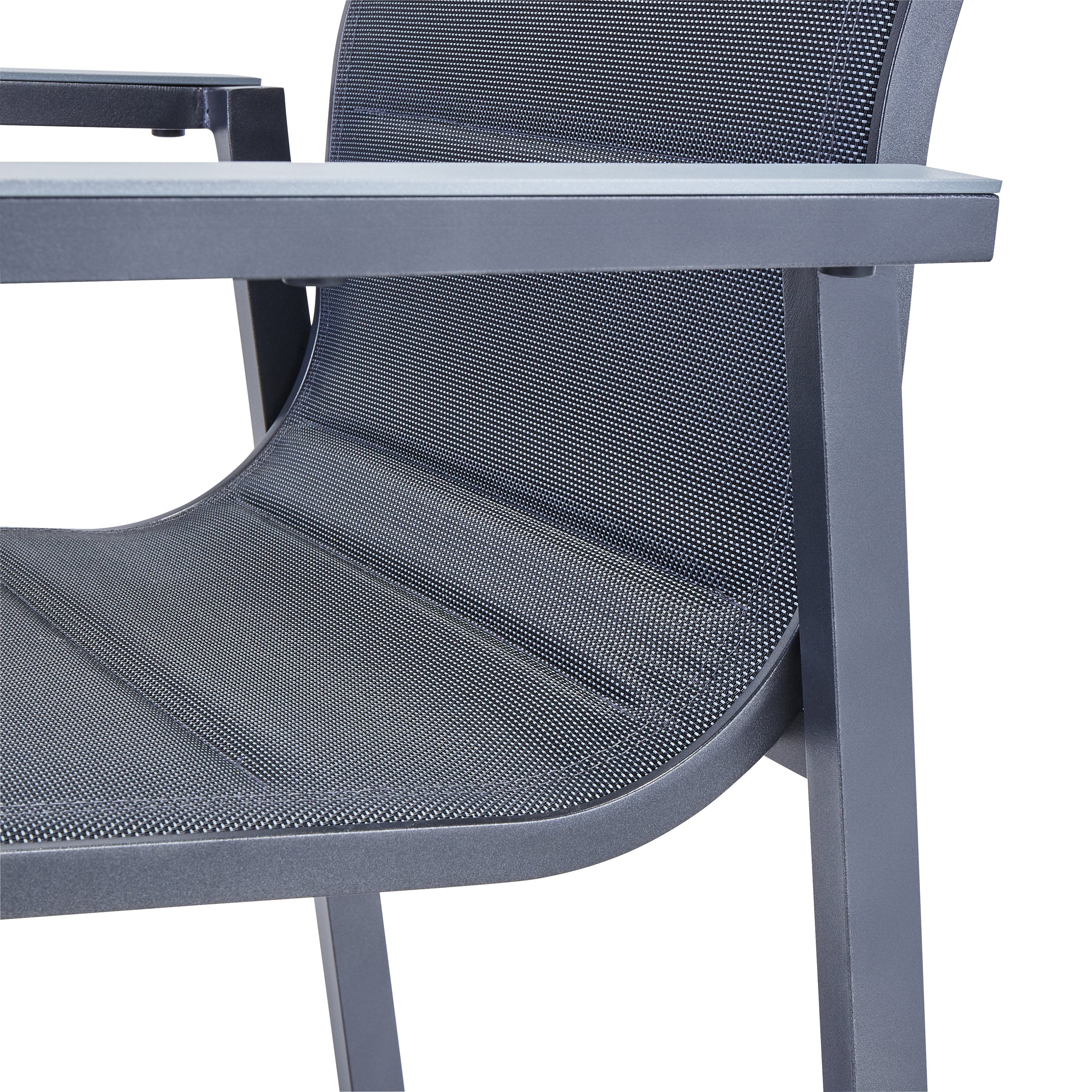 Fauteuil de jardin NATERIAL Orion gamma en aluminium gris - 9