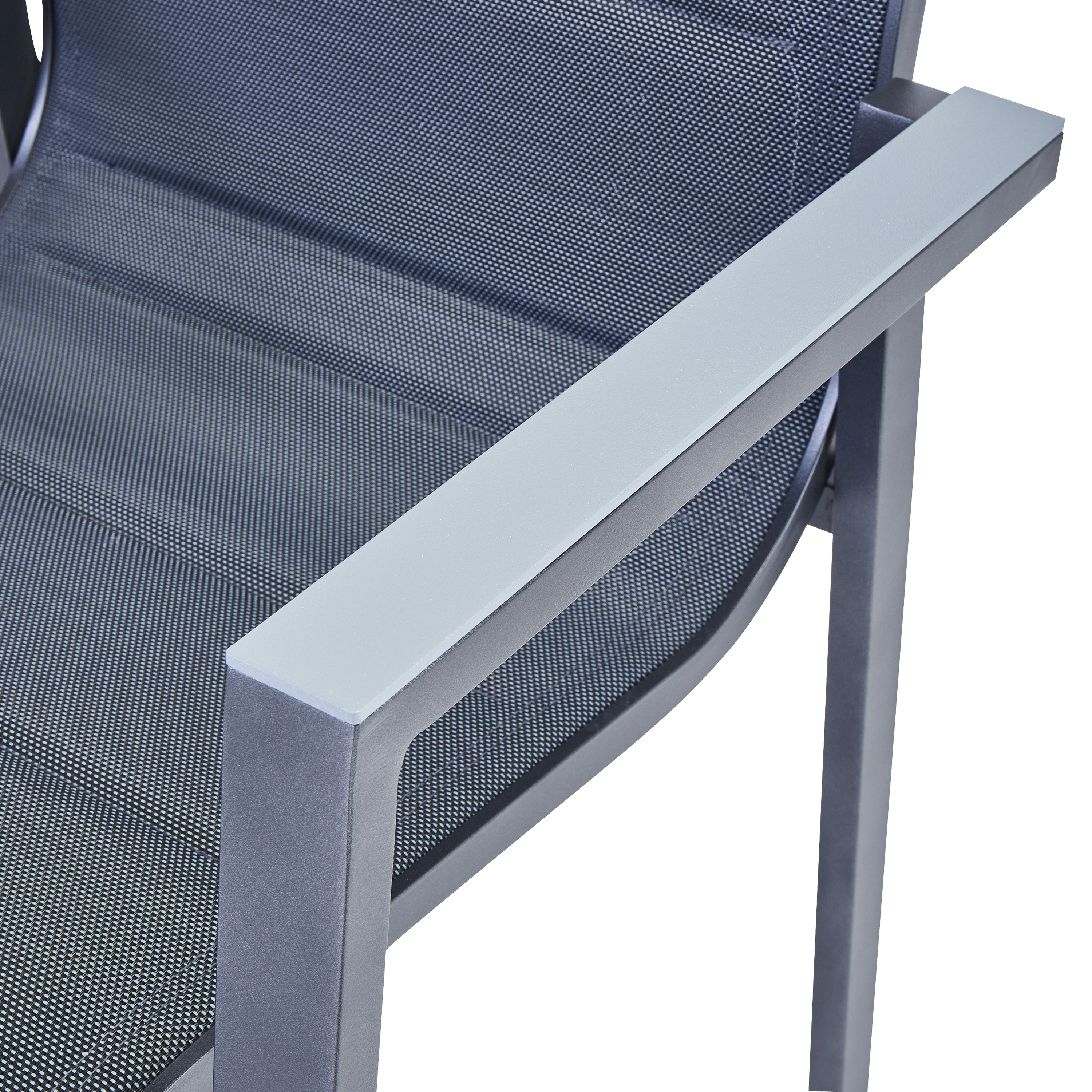 Fauteuil de jardin NATERIAL Orion gamma en aluminium gris - 7