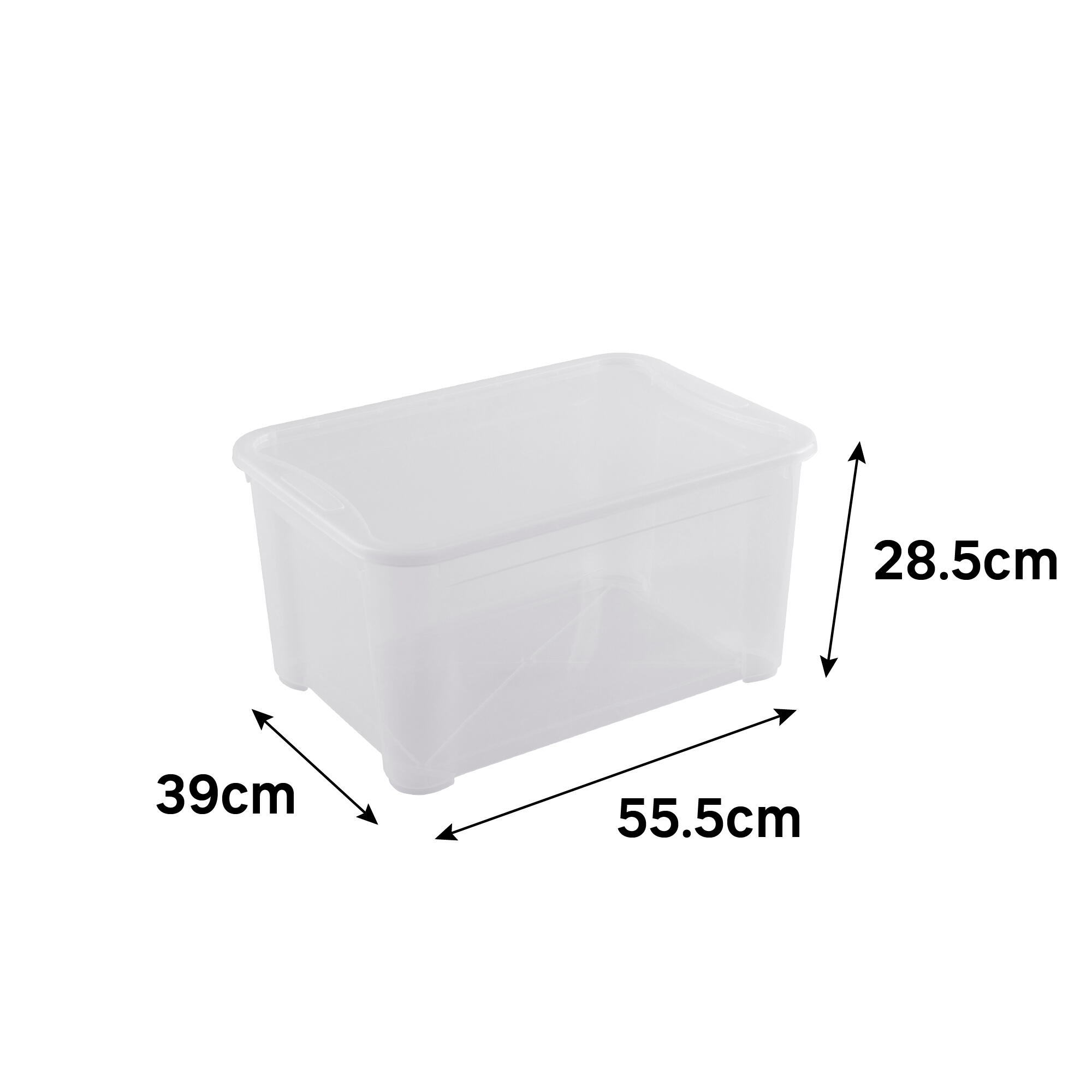 Caixa de arrumação empilhável 28.5X55.5X39CM 45L - 6