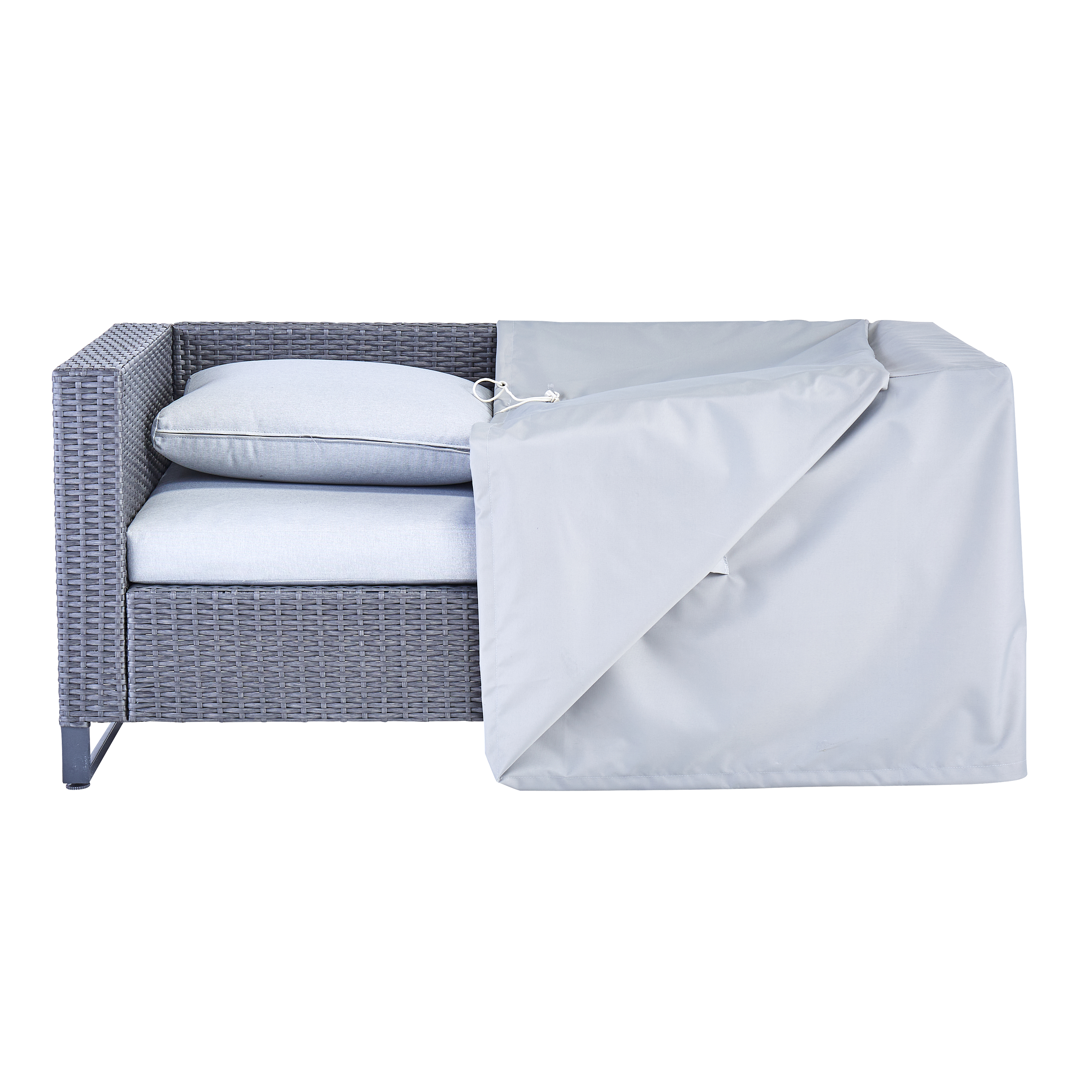 Cobertura para sofá 2 lugares 130x75x60 cm Naterial - 2