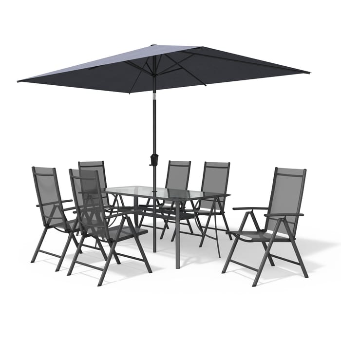 SET COMEDOR MET NATERIAL OVION GRIS