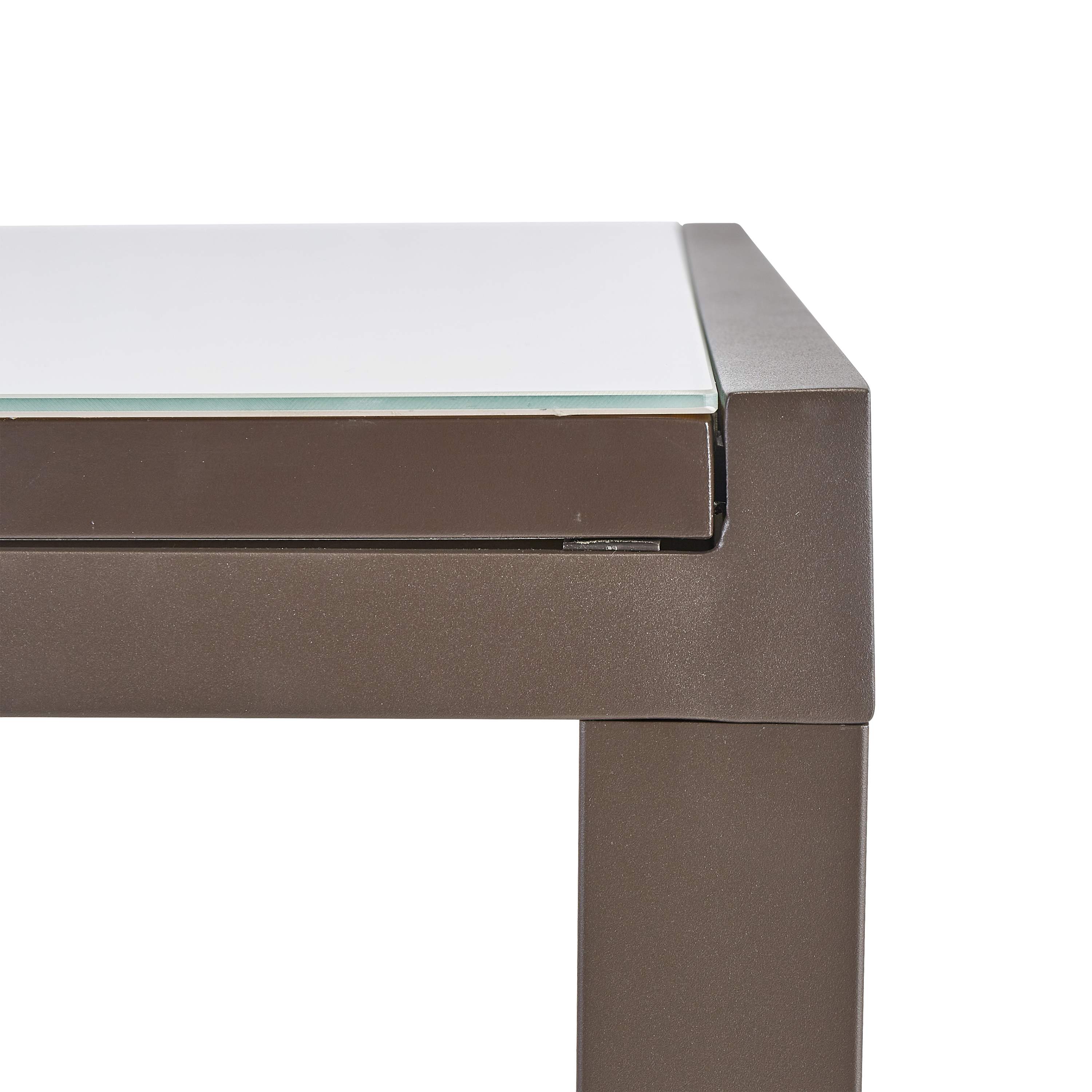 Table de jardin NATERIAL Lyra carré marron 6 personnes - 9
