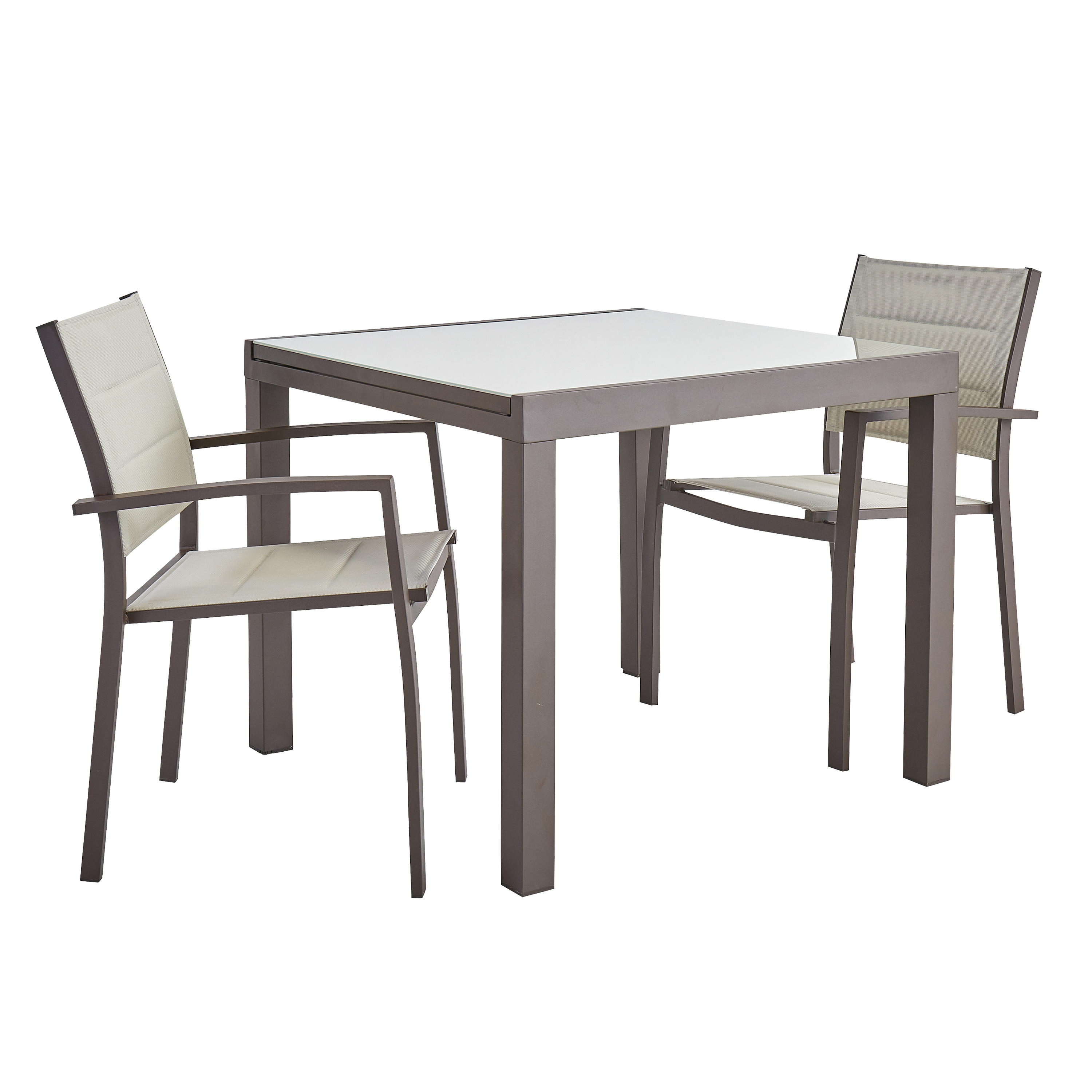 Mesa de alumínio NATERIAL LYRA II 90/160X90CM MOKA - 11