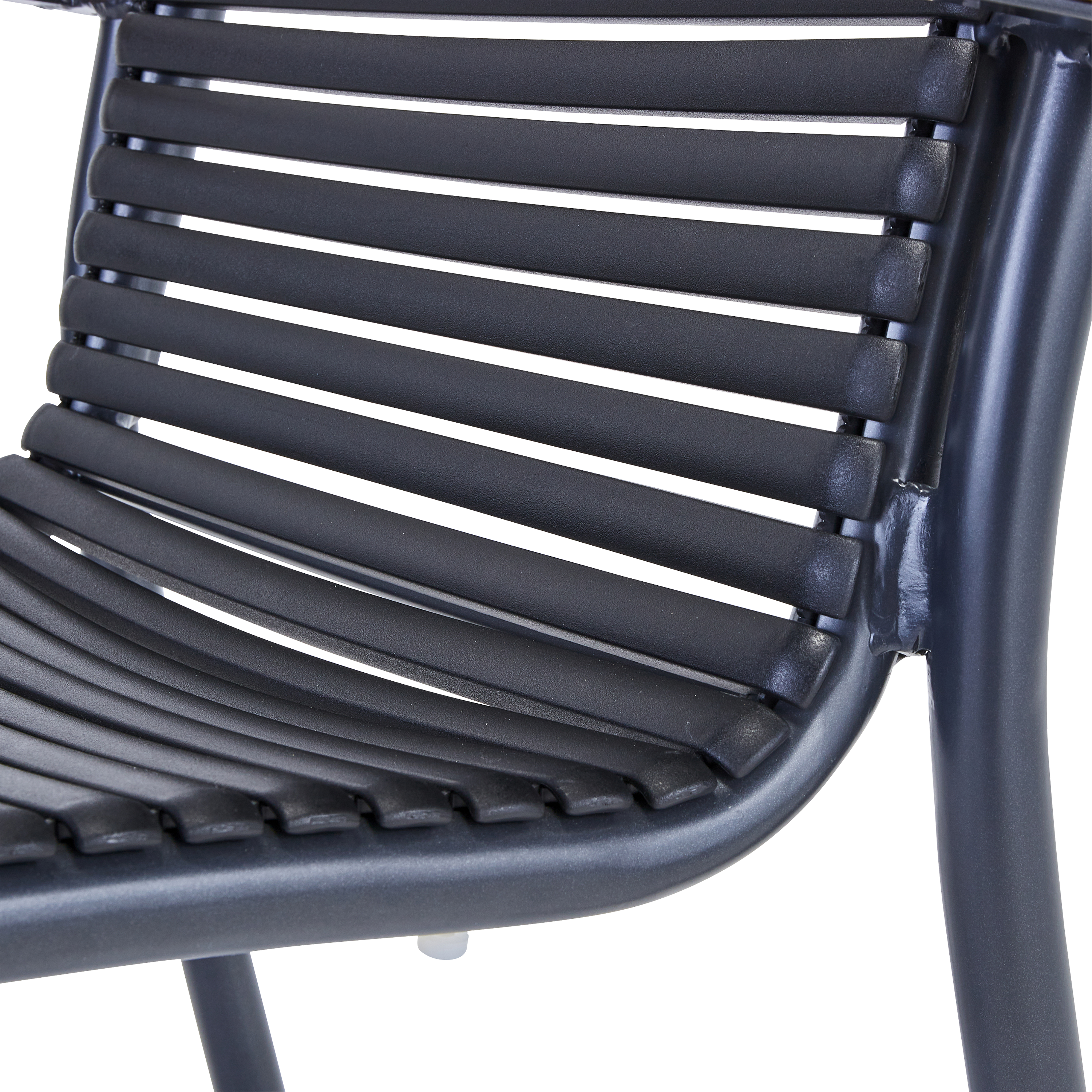 Silla de jardín sín cojín de aluminio Dora gris Naterial - 15