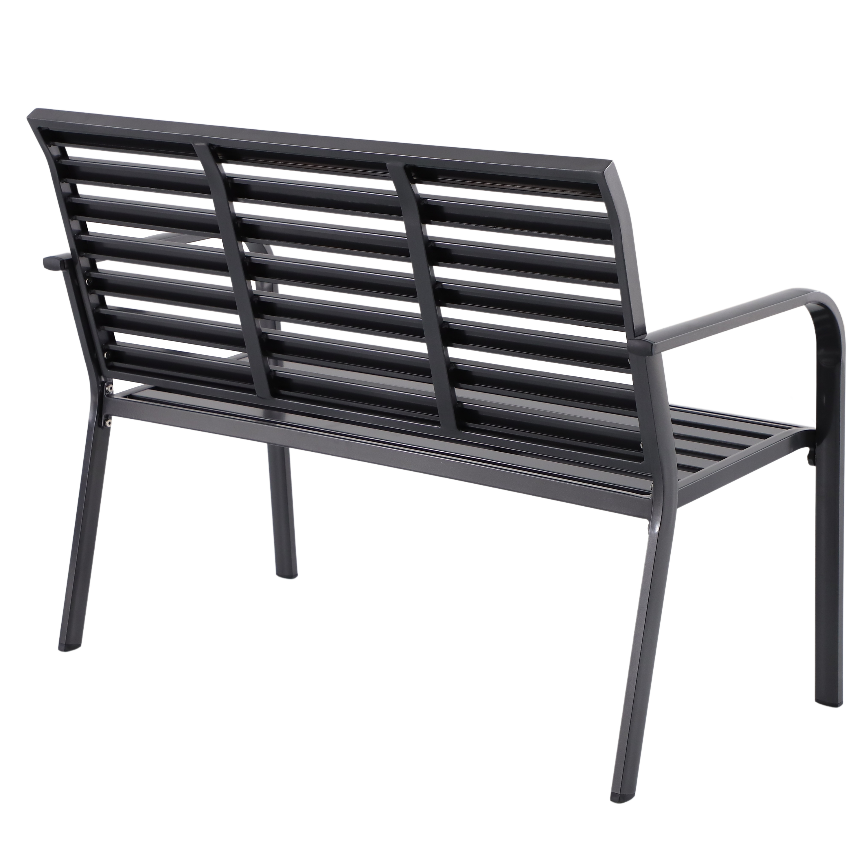 Banc de jardin NATERIAL Centra en aluminium gris - 5