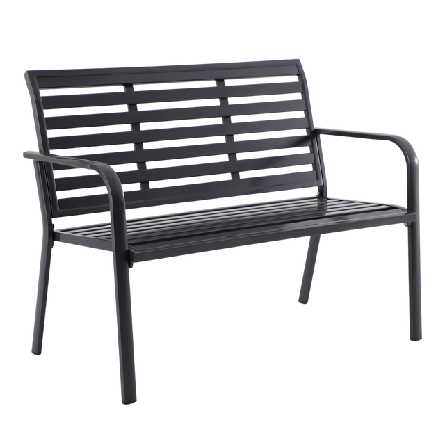Banc de jardin NATERIAL Centra en aluminium gris