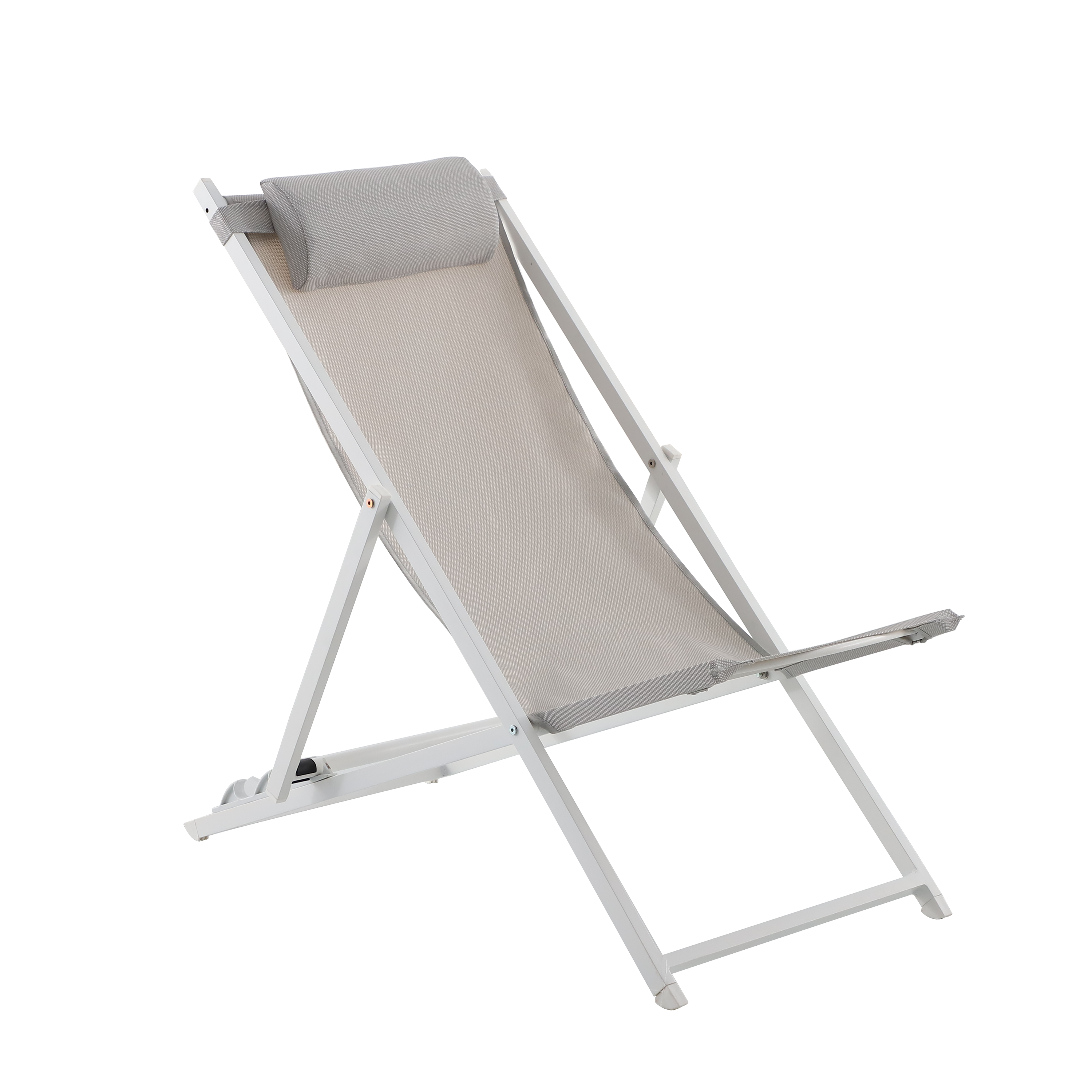 Hamaca de aluminio y textileno naterial cruz origami blanca