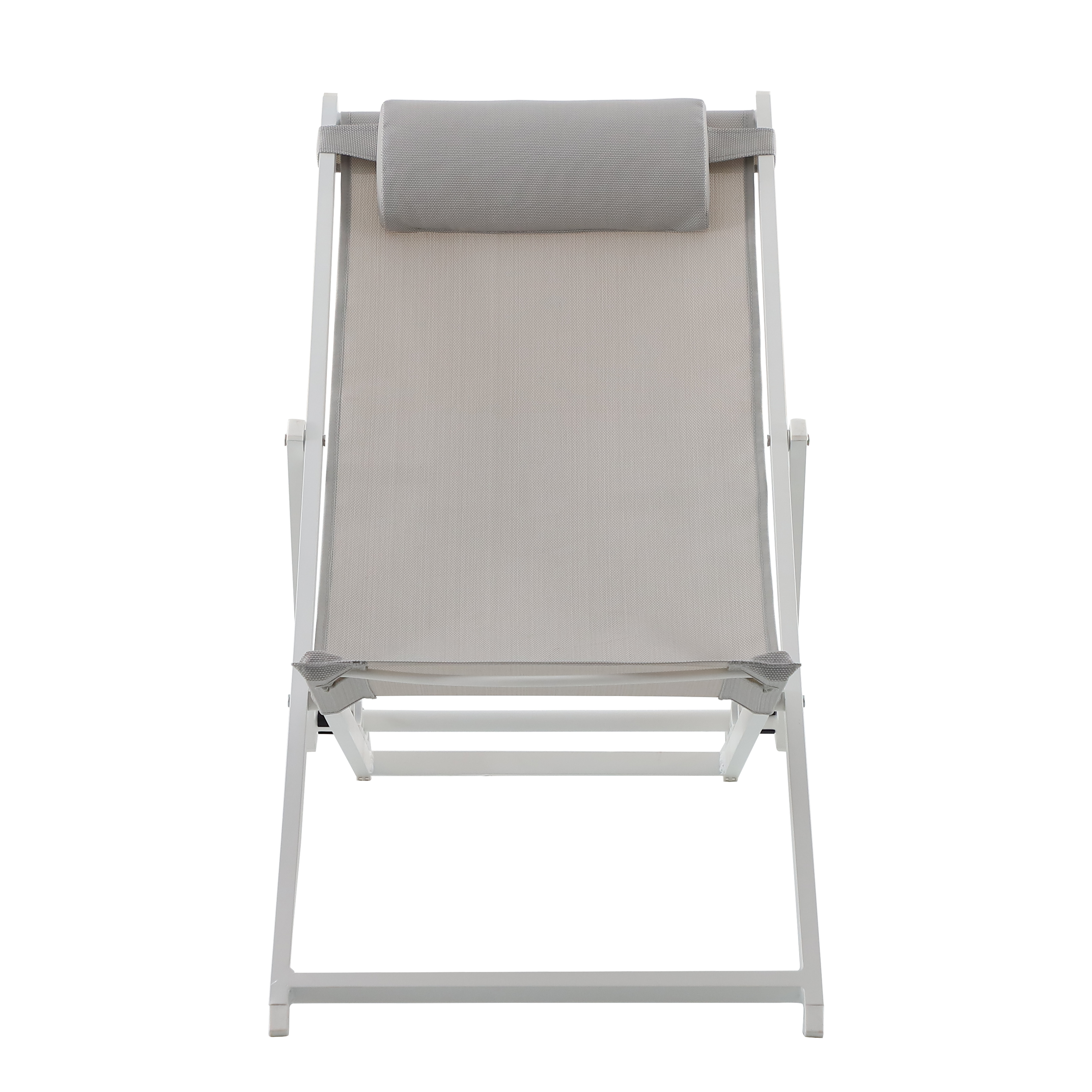 Cadeira relax alumínio branco Cruz Origami Naterial - 7