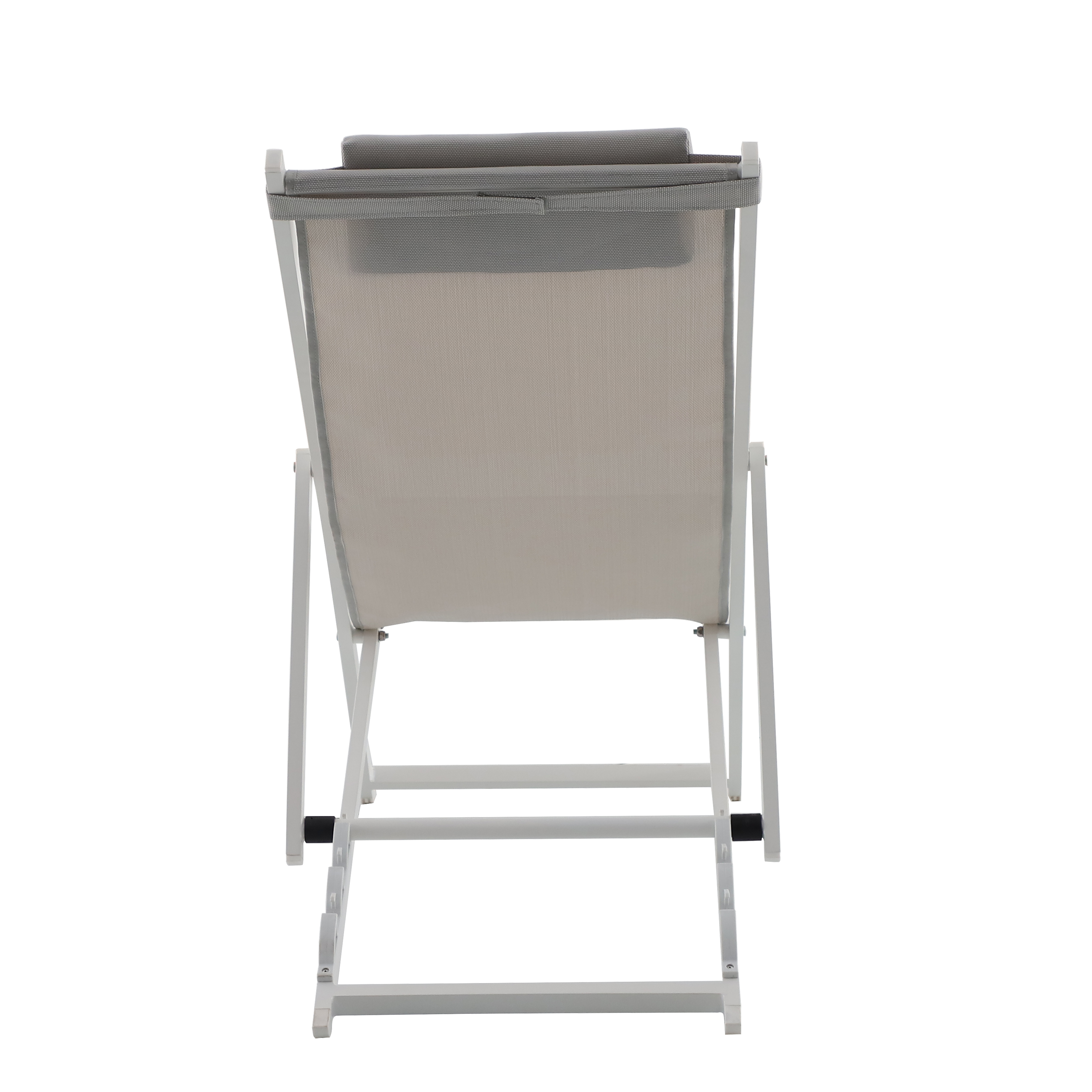 Cadeira relax alumínio branco Cruz Origami Naterial - 8