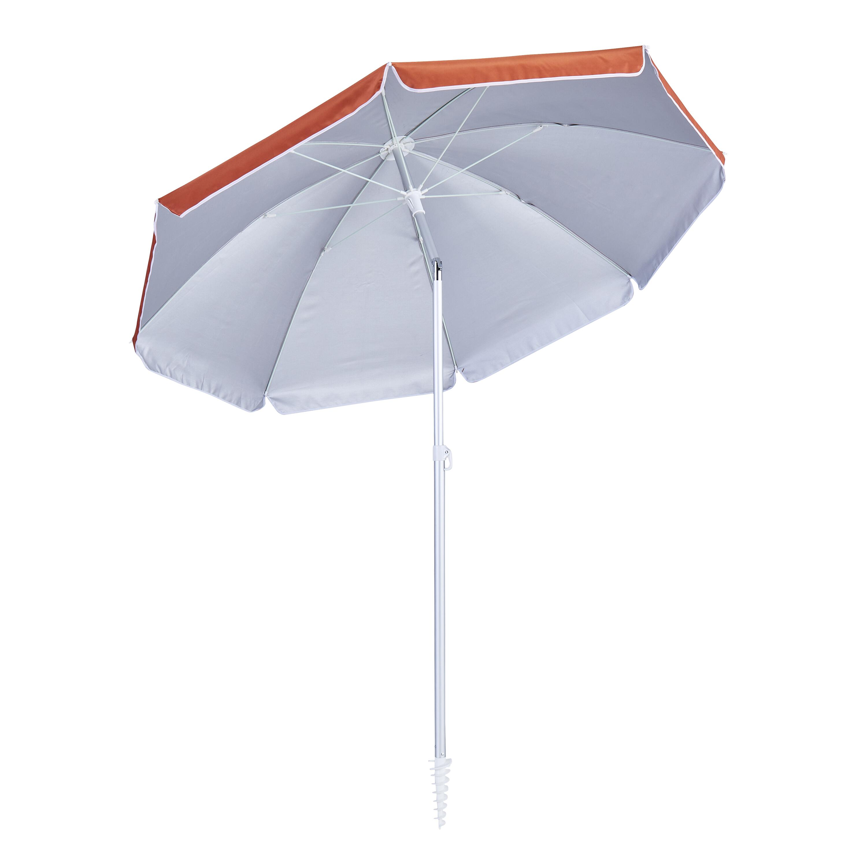 Parasol plażowy okrągły Vali 200x215 cm pomarańczowy Naterial - 4