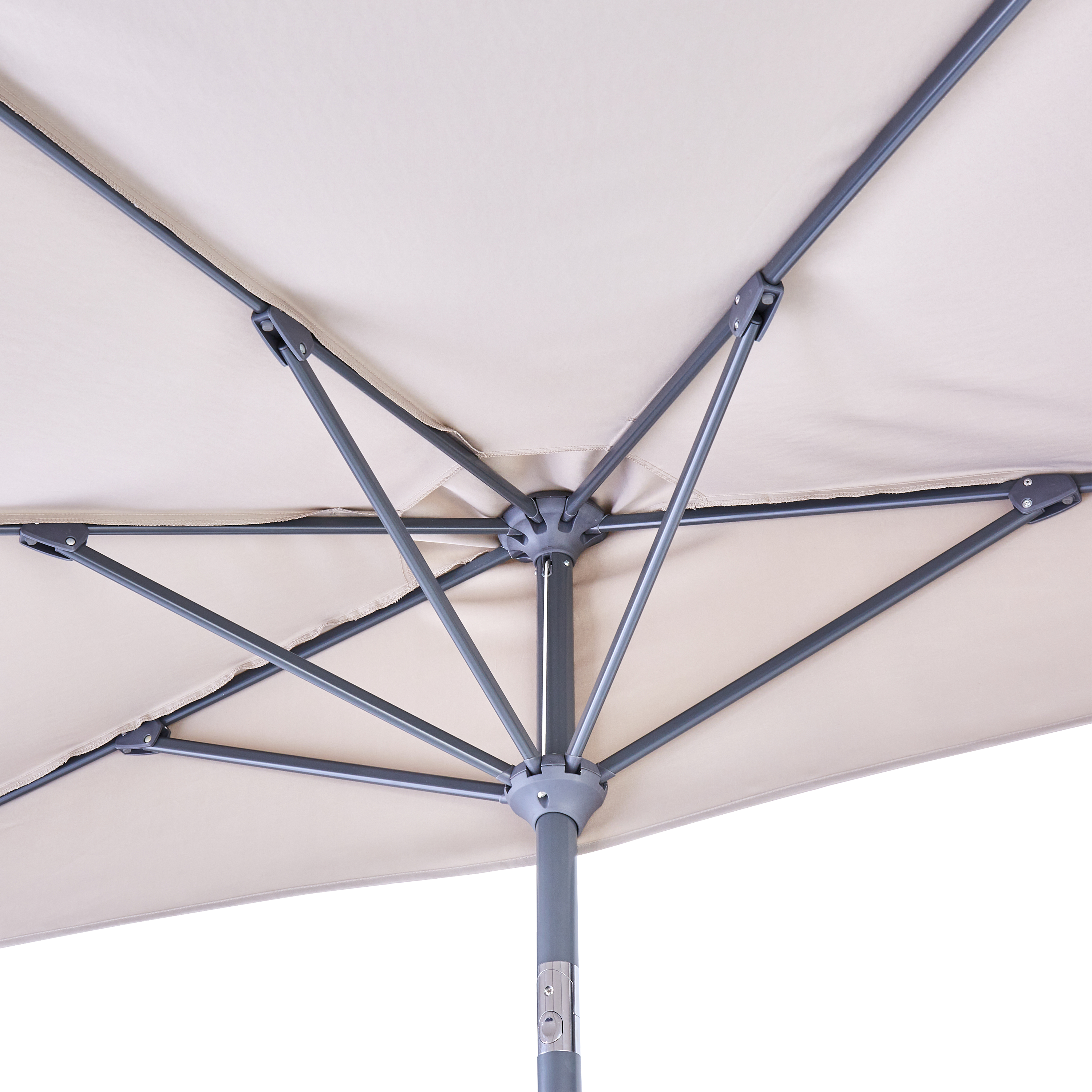 Parasol NATERIAL Arkea taupe 1/2 cercle - 11