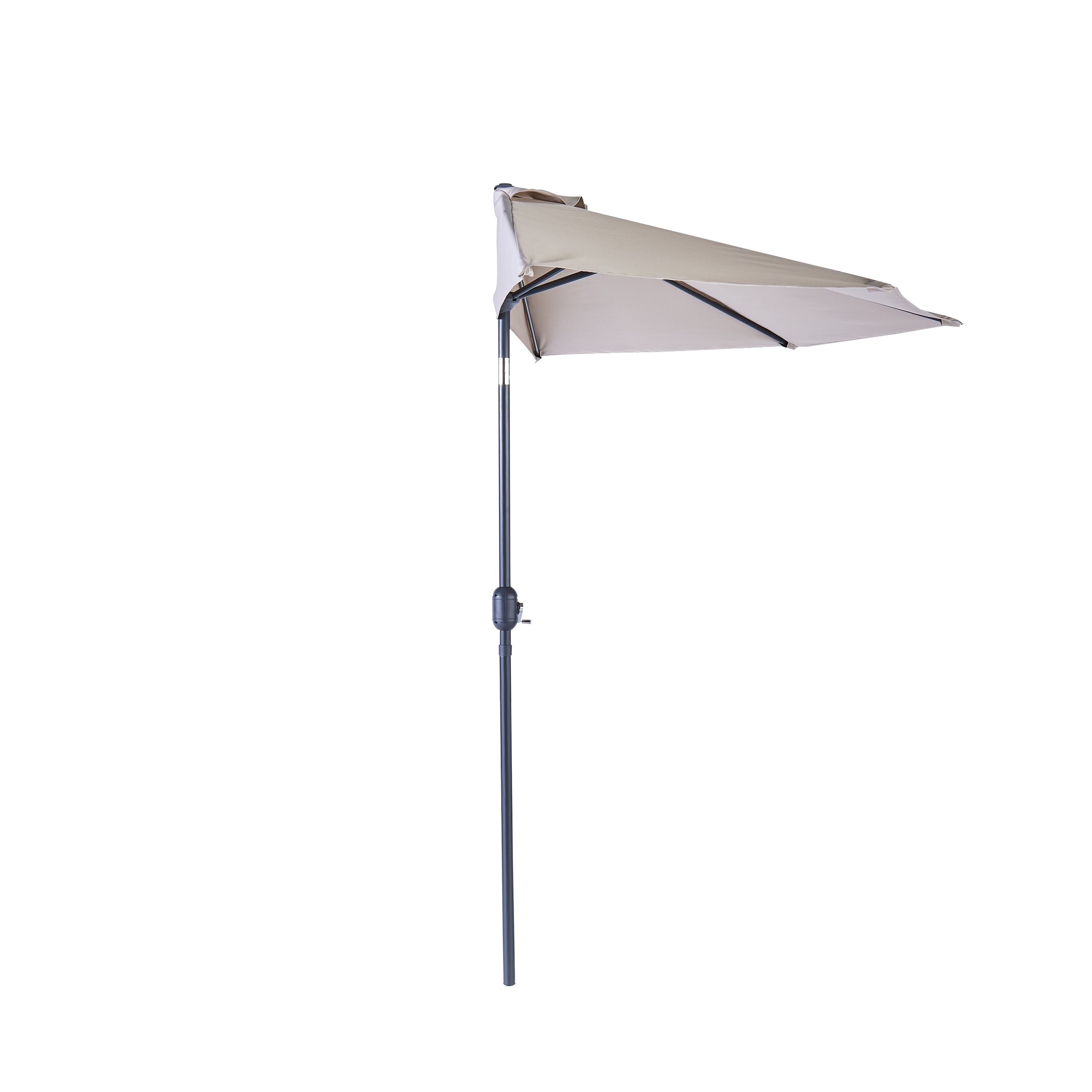 Parasol balkonowy przyścienny półkole Arkea 270x135x235 cm beż Naterial