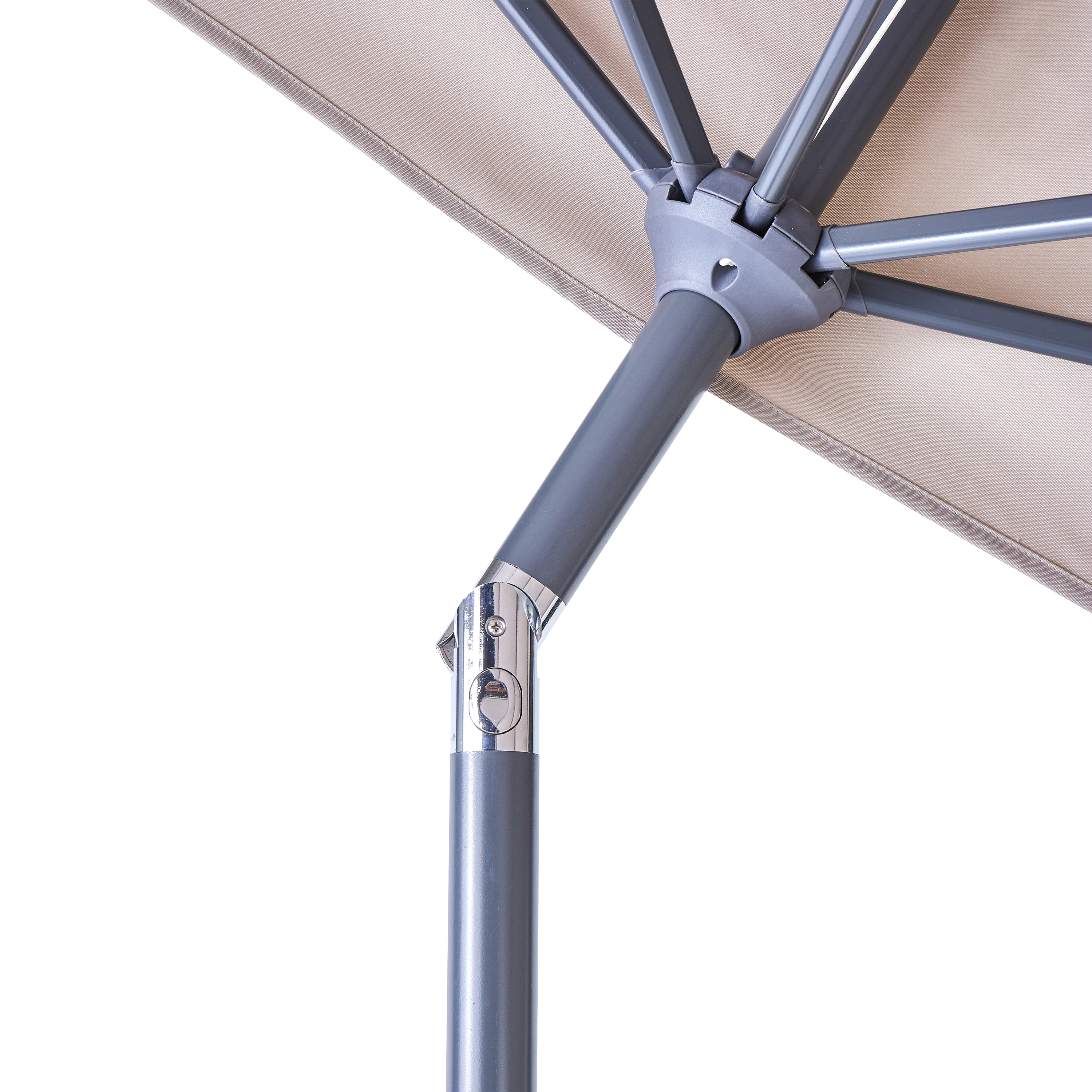 Parasol balkonowy przyścienny półkole Arkea 270x135x235 cm beż Naterial - 19