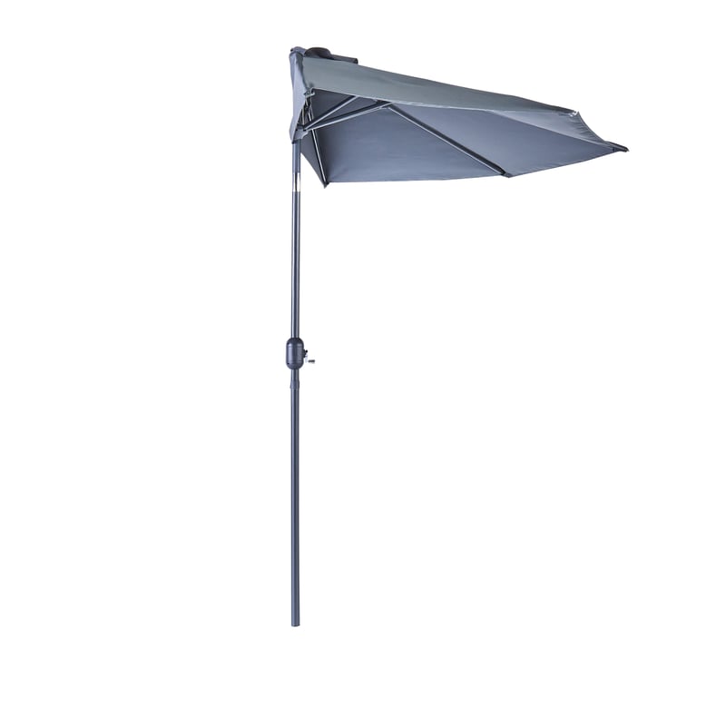 Parasol balkonowy przyścienny półkole Arkea 270x135x235 cm antracyt Naterial