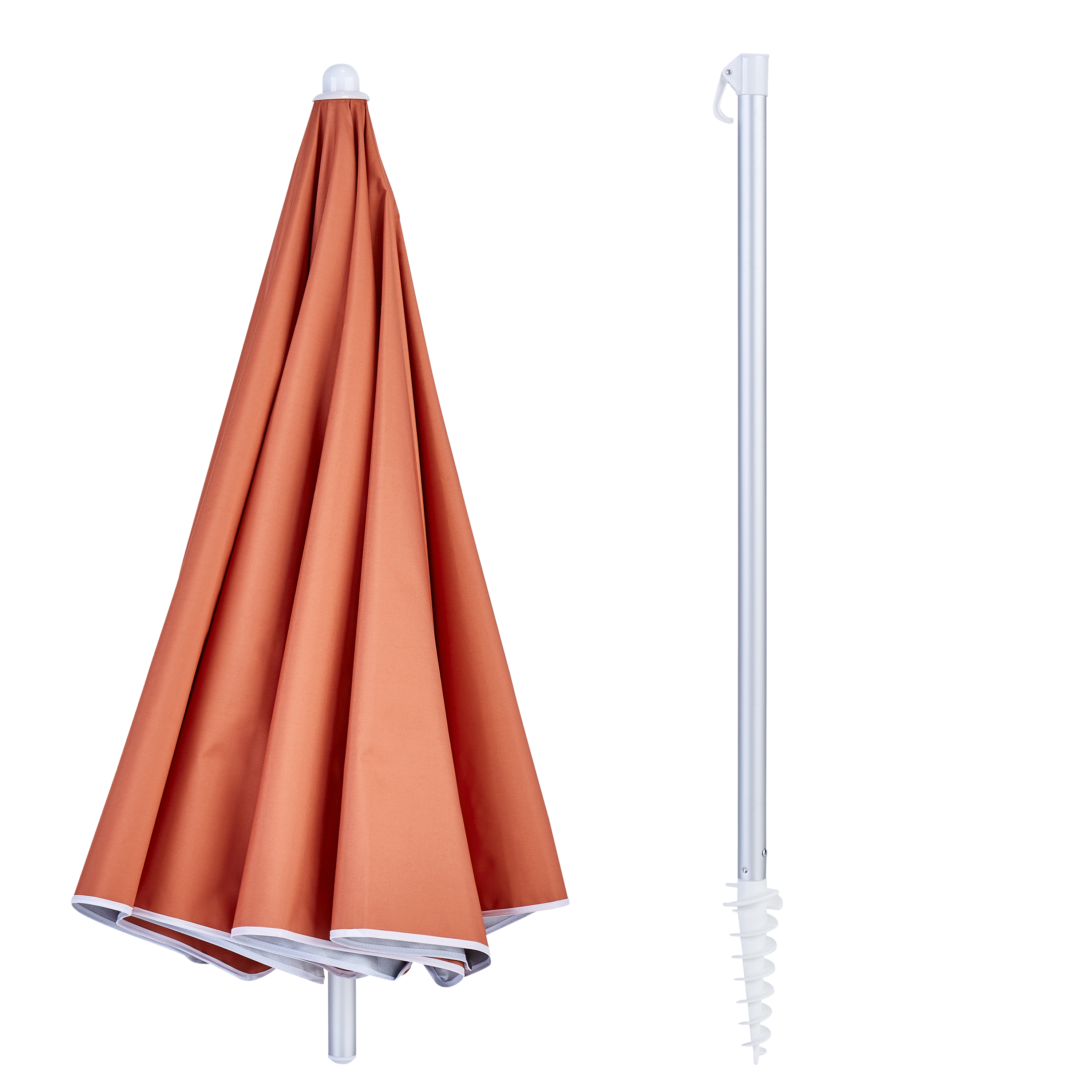 Guarda sol de praia NATERIAL VALI 160G D180CM LARANJA - 2