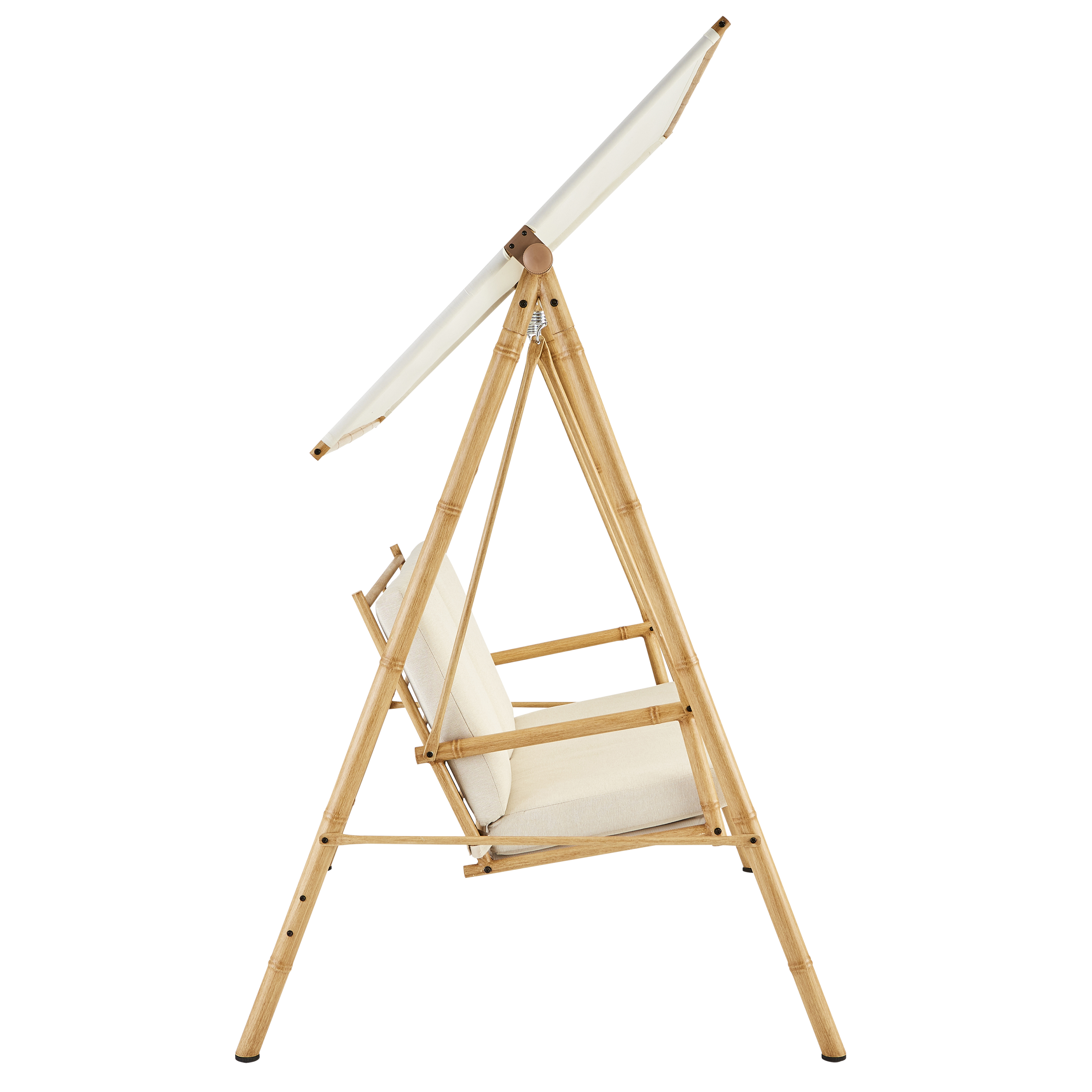 Balancelle 2 places en acier beige NATERIAL Bamboo - 8