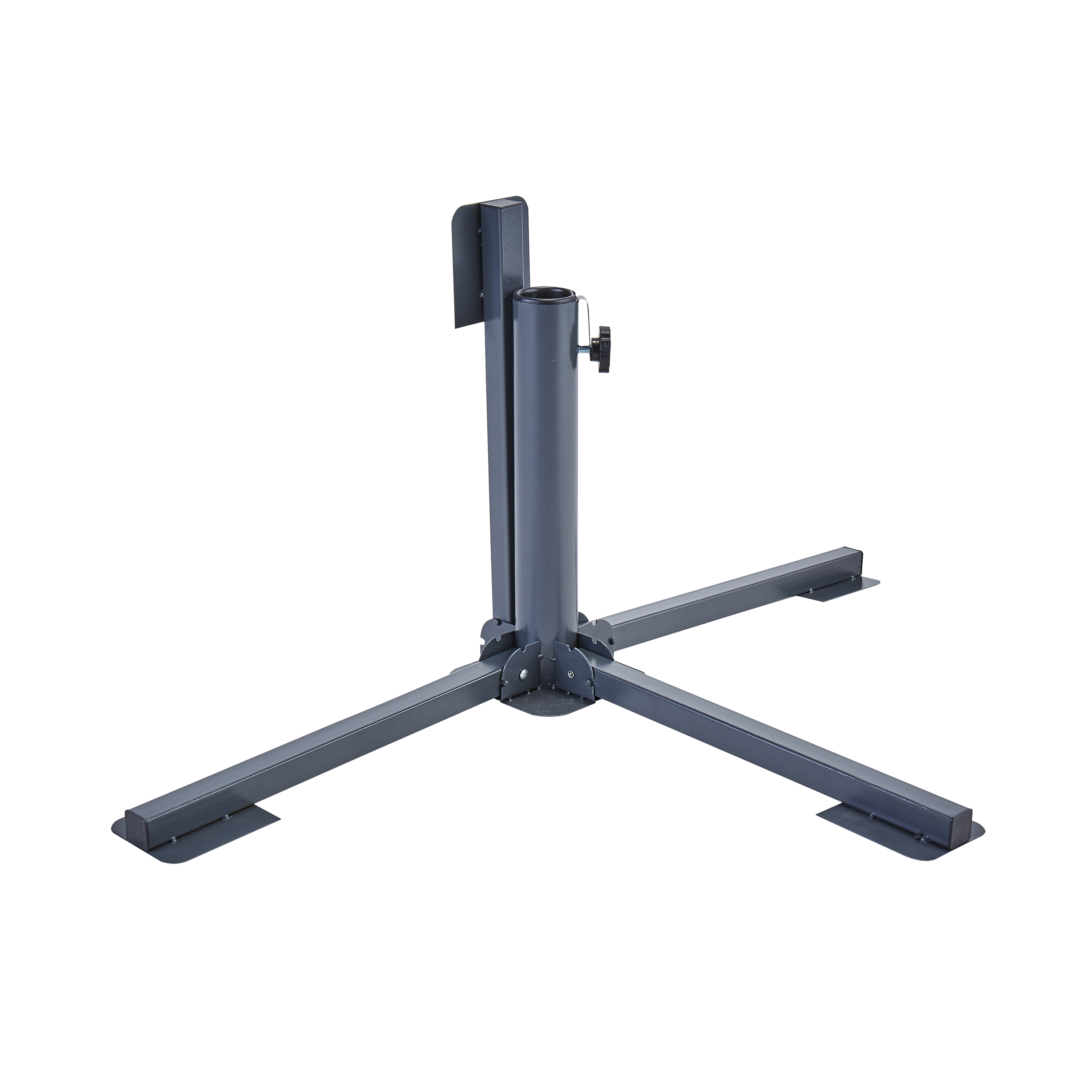 Base per ombrellone riempibile in acciaio grigio NATERIAL L 85.5 x P 85.5 x H 33.5 cm - 3