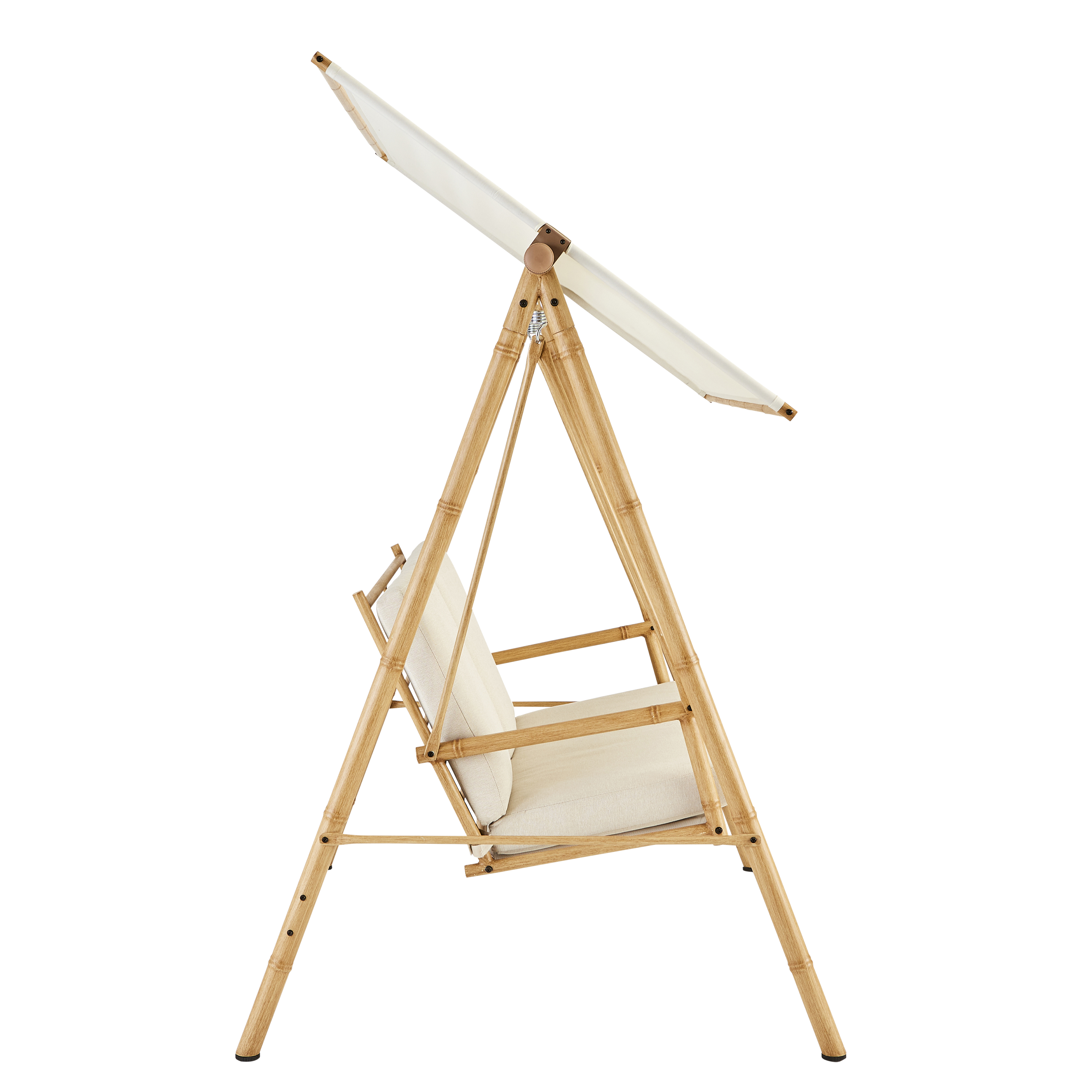 Cadeira baloiço de metal NATERIAL BAMBOO 126X163X169CM - 11