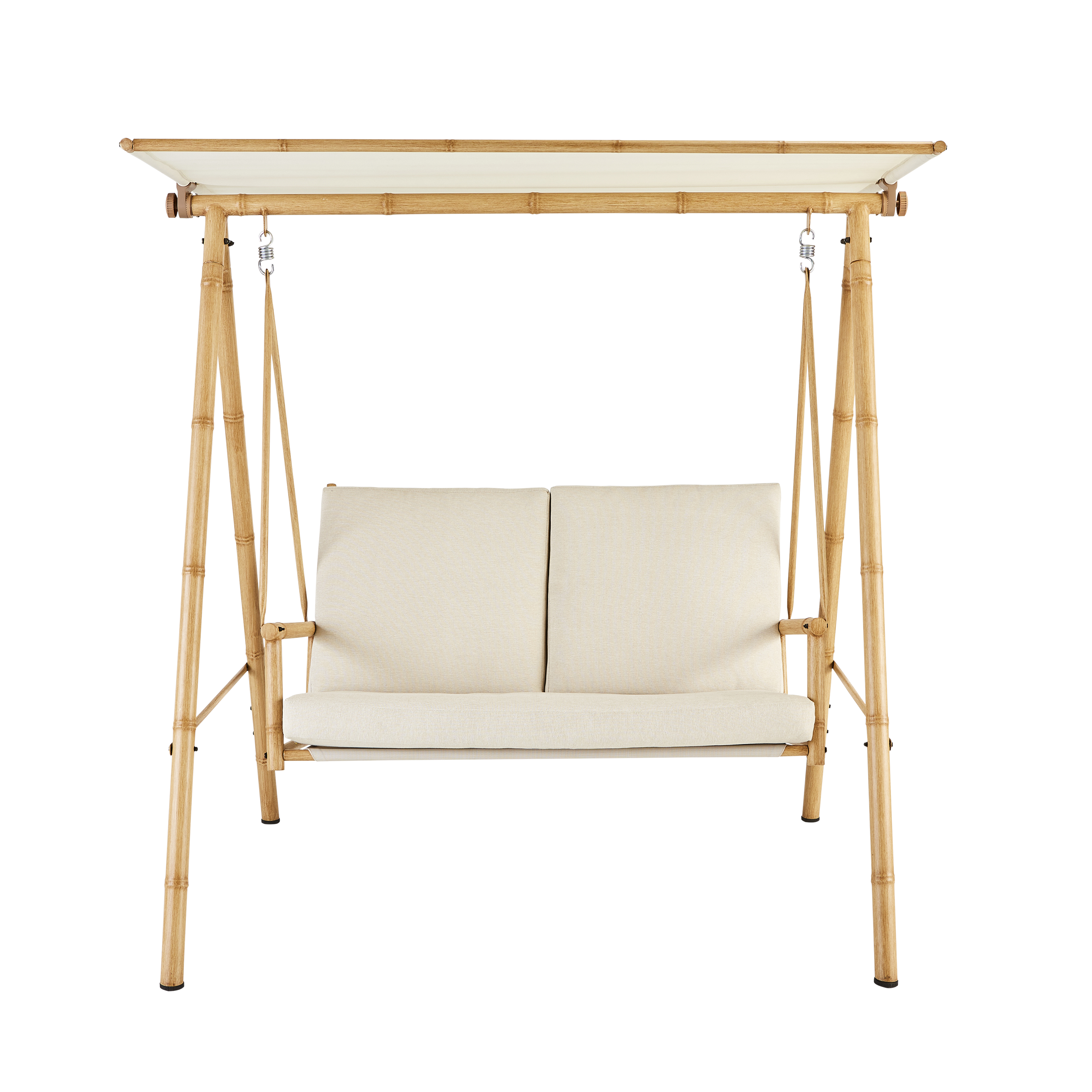Cadeira baloiço de metal NATERIAL BAMBOO 126X163X169CM - 3