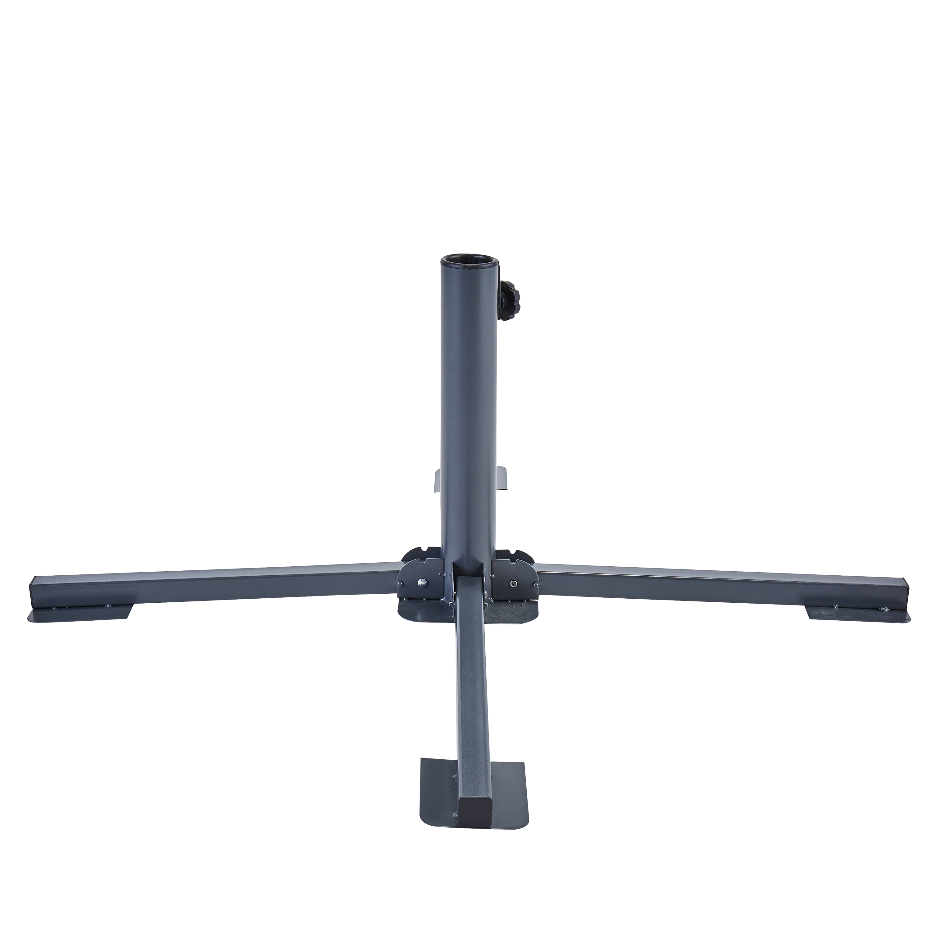 Base per ombrellone riempibile in acciaio grigio NATERIAL L 85.5 x P 85.5 x H 33.5 cm - 9