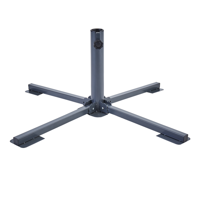 Base per ombrellone riempibile in acciaio grigio NATERIAL L 85.5 x P 85.5 x H 33.5 cm