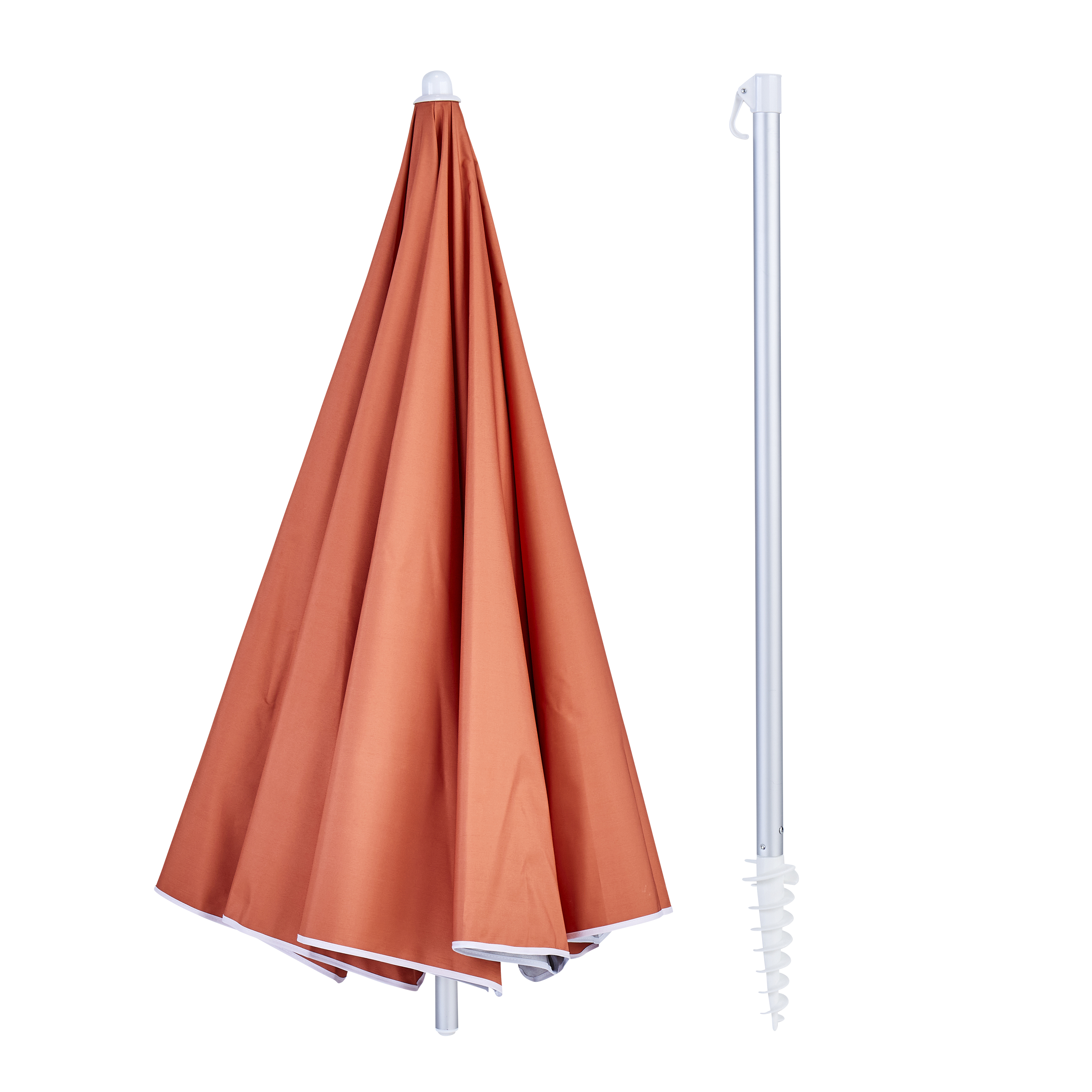 Parasol plażowy okrągły Vali 200x215 cm pomarańczowy Naterial - 7
