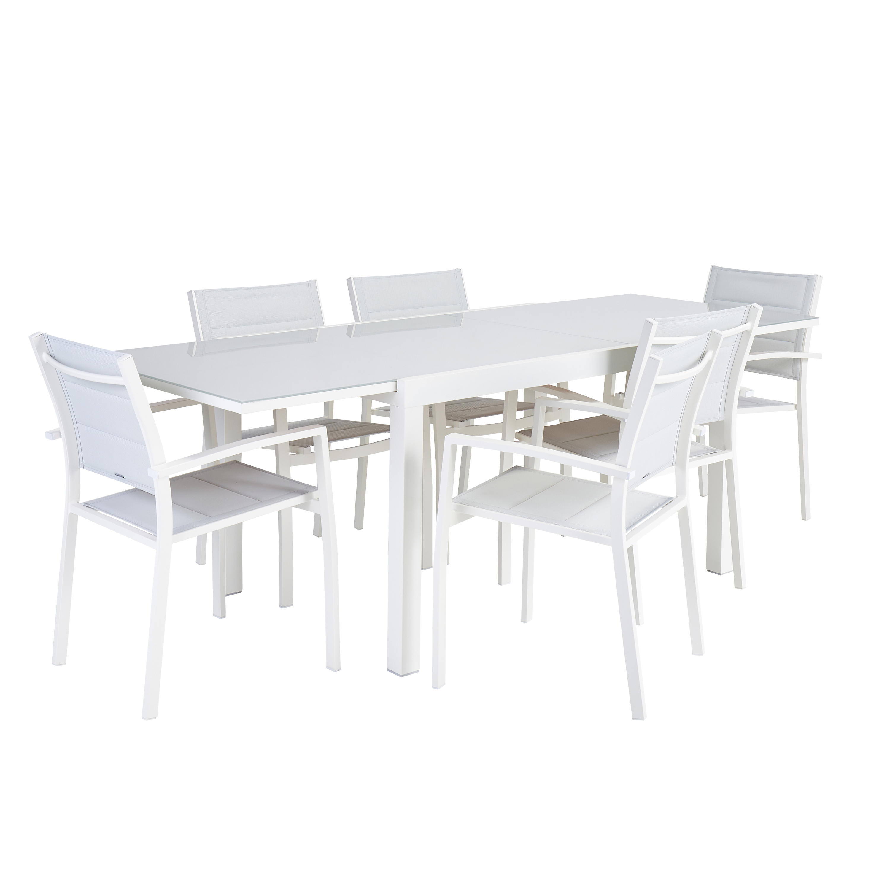 Silla de exterior de aluminio Naterial Orion Beta II con brazos blanca - 10