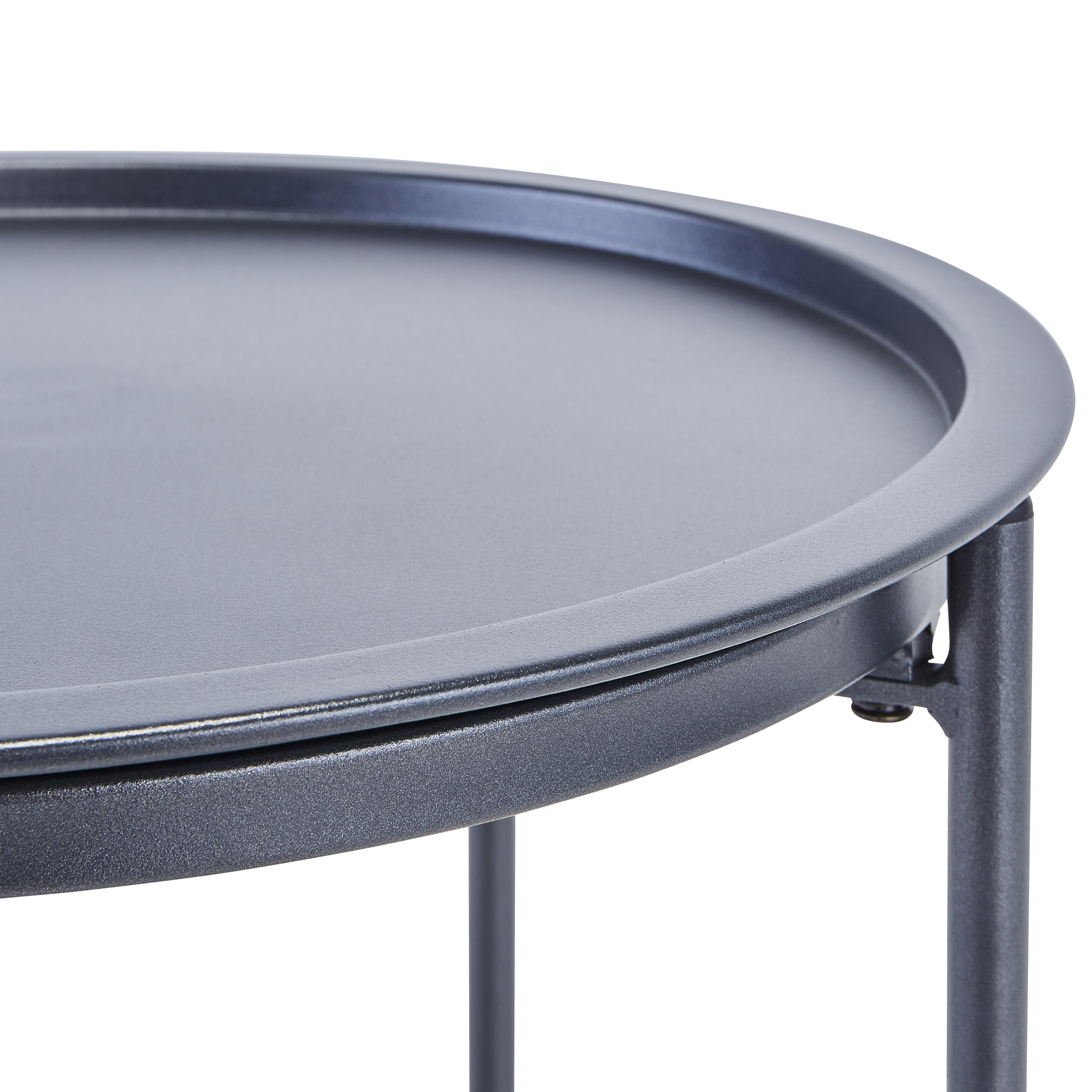 Stolik ogrodowy okrągły Mobis 45 cm antracytowy Naterial - 23