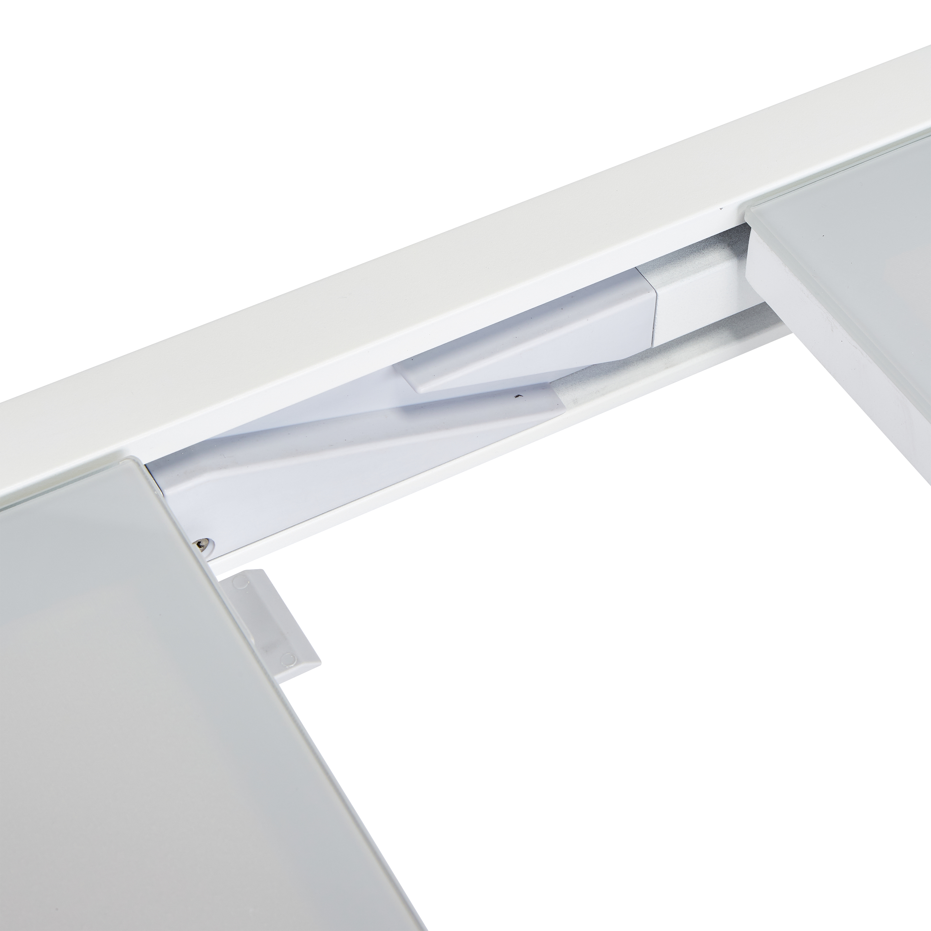 Tavolo da giardino allungabile Lyra II NATERIAL in alluminio bianco con piano in vetro  per 6 persone 90/160x90cm - 13