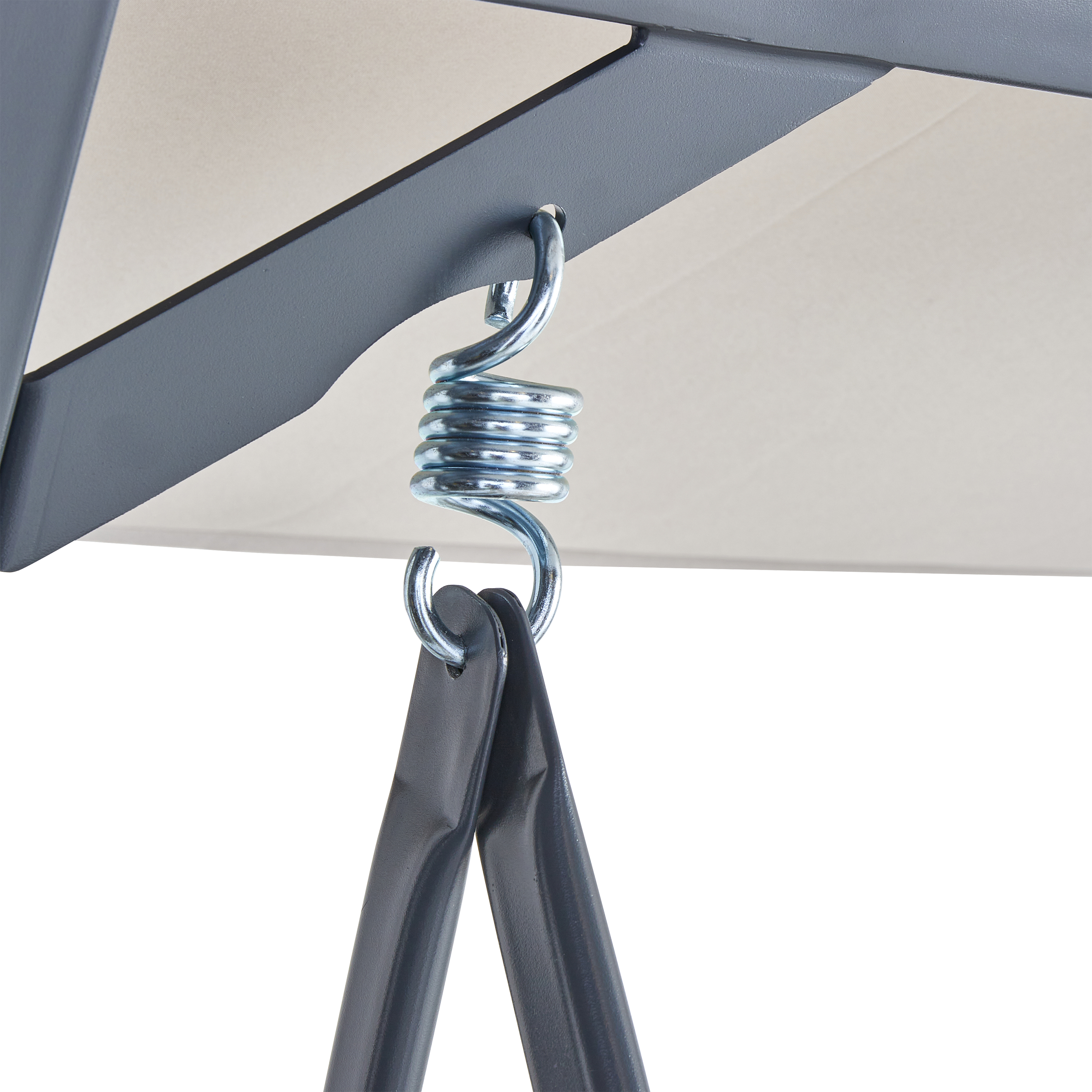 Cadeira baloiço de metal NATERIAL ORIS 130X203X175 BEGE - 19