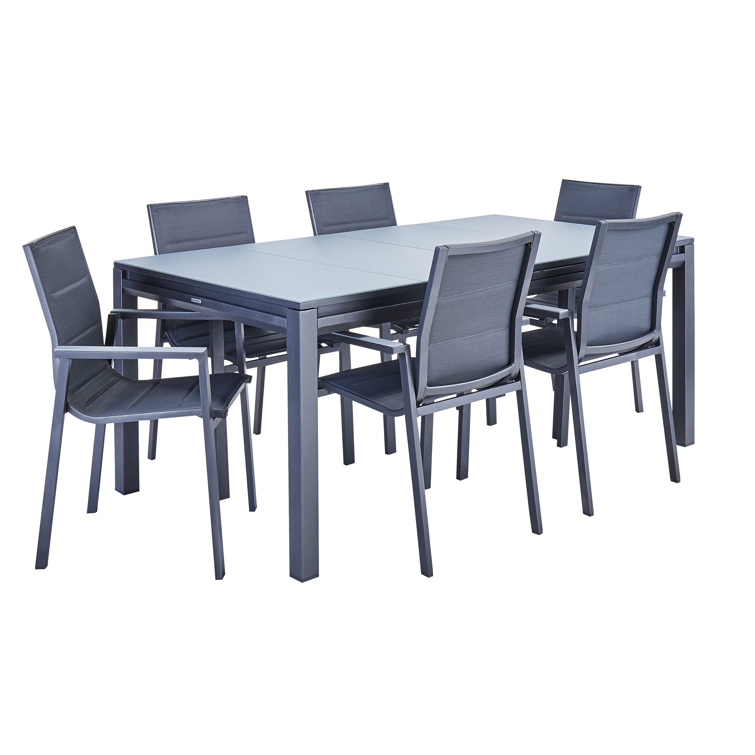 Table de jardin NATERIAL Odyssea II aluminium/verre anthracite 10 personnes - 3