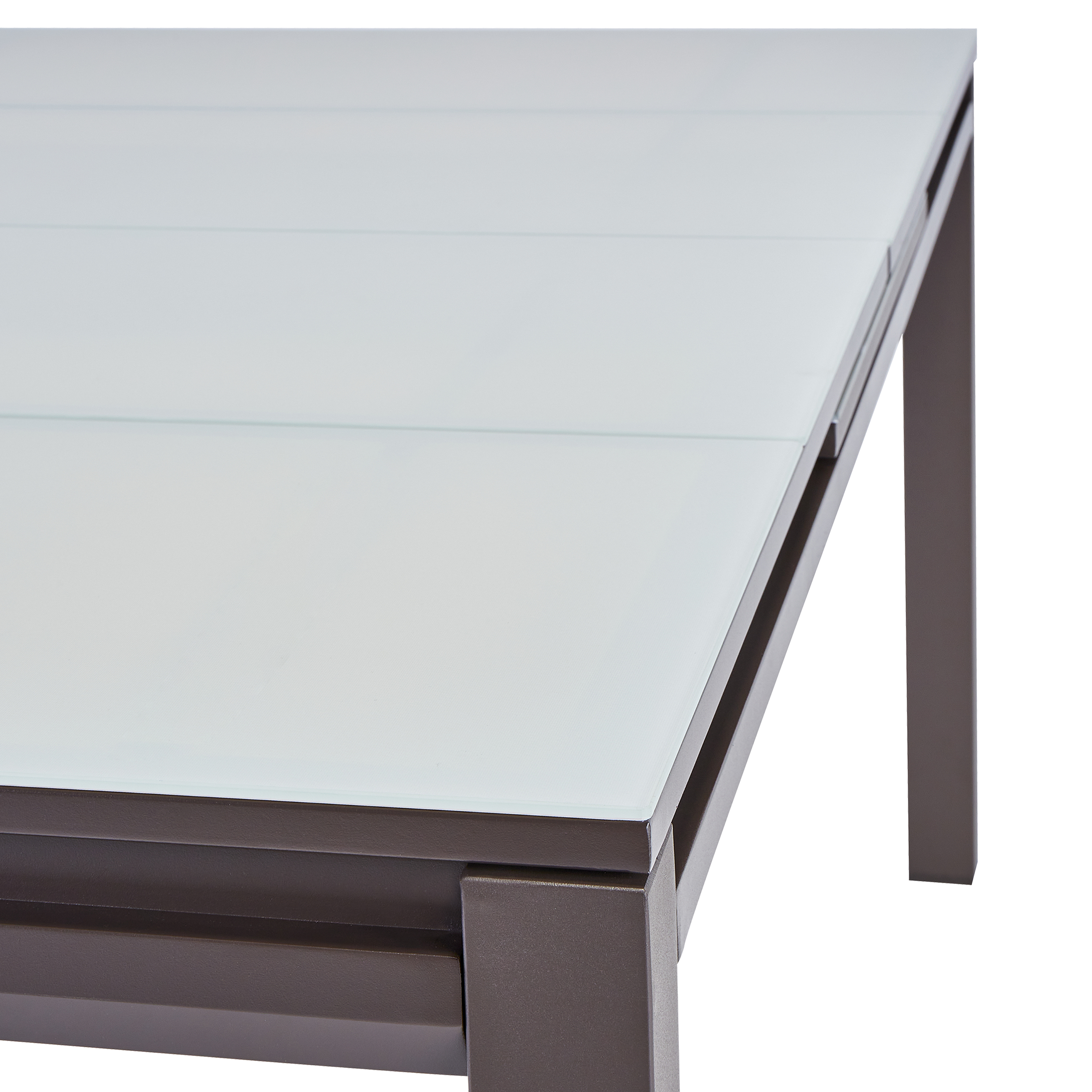 Mesa de alumínio NATERIAL ODYSSEA II EASY VIDRO 180/240X100CM MOKA - 36