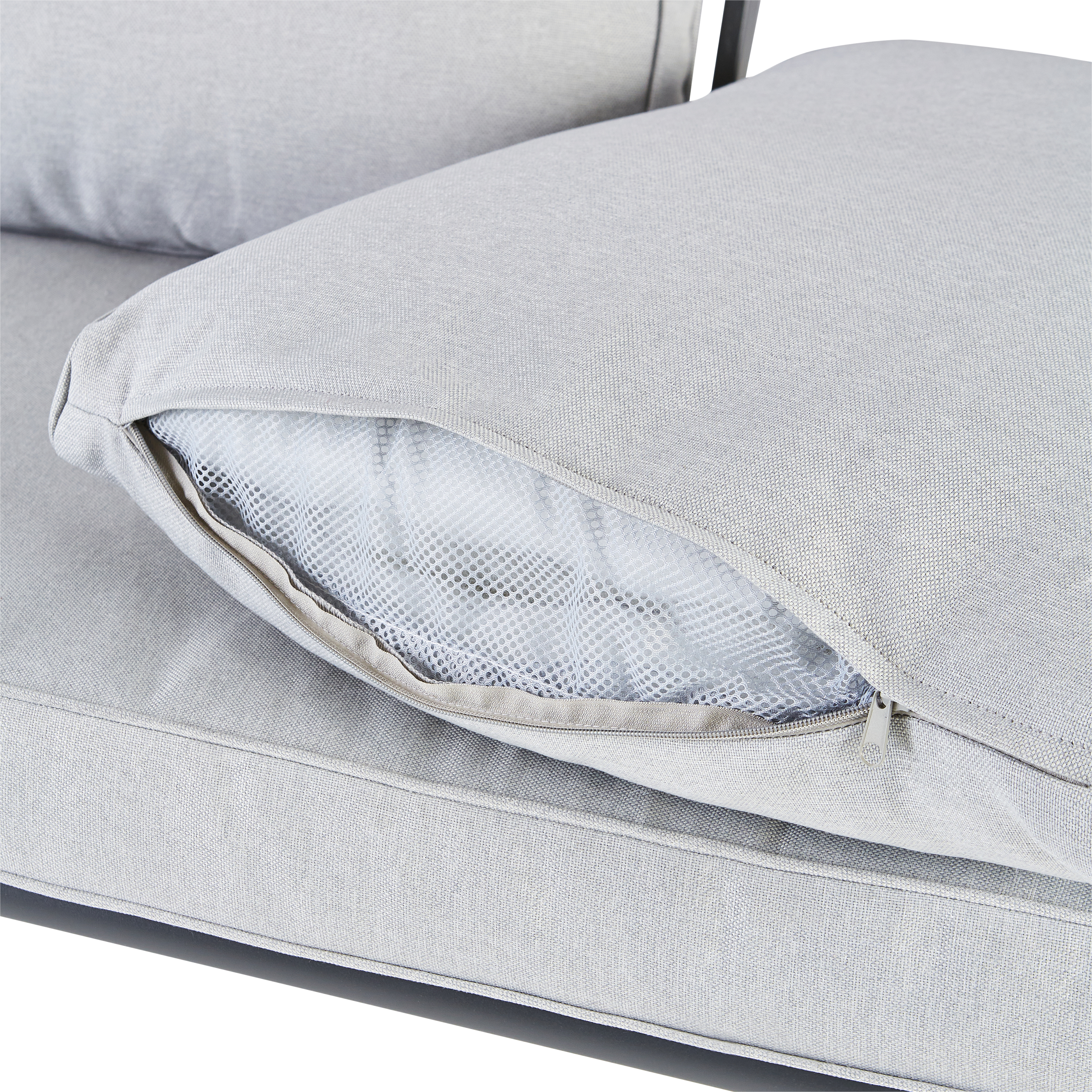 Balancelle 3 places en acier anthracite NATERIAL Odyssea l.213 x P.155 x H.189cm - 8