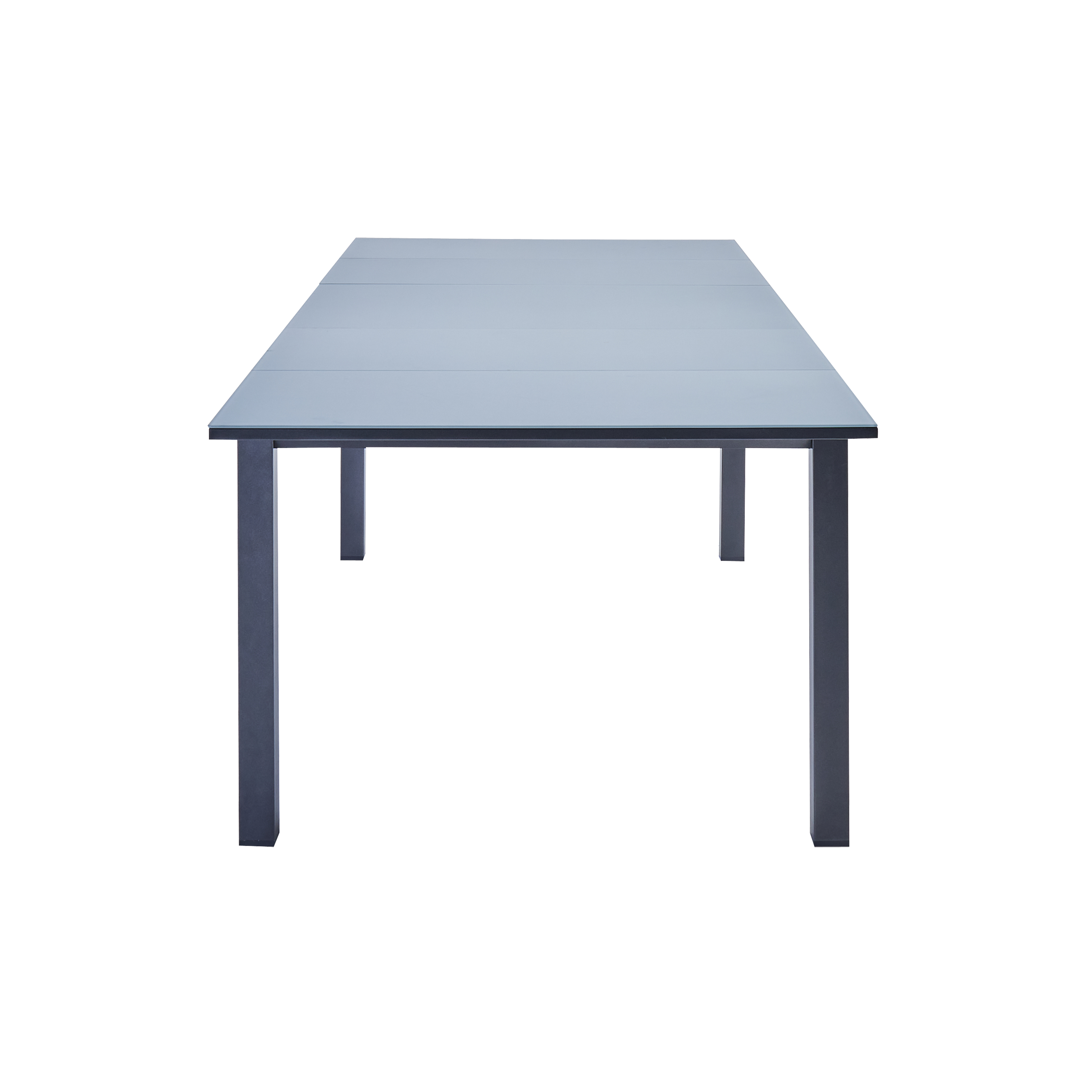 Tavolo da giardino allungabile Odyssea II NATERIAL in alluminio antracite con piano in vetro per 6 persone 180/240x100cm - 20