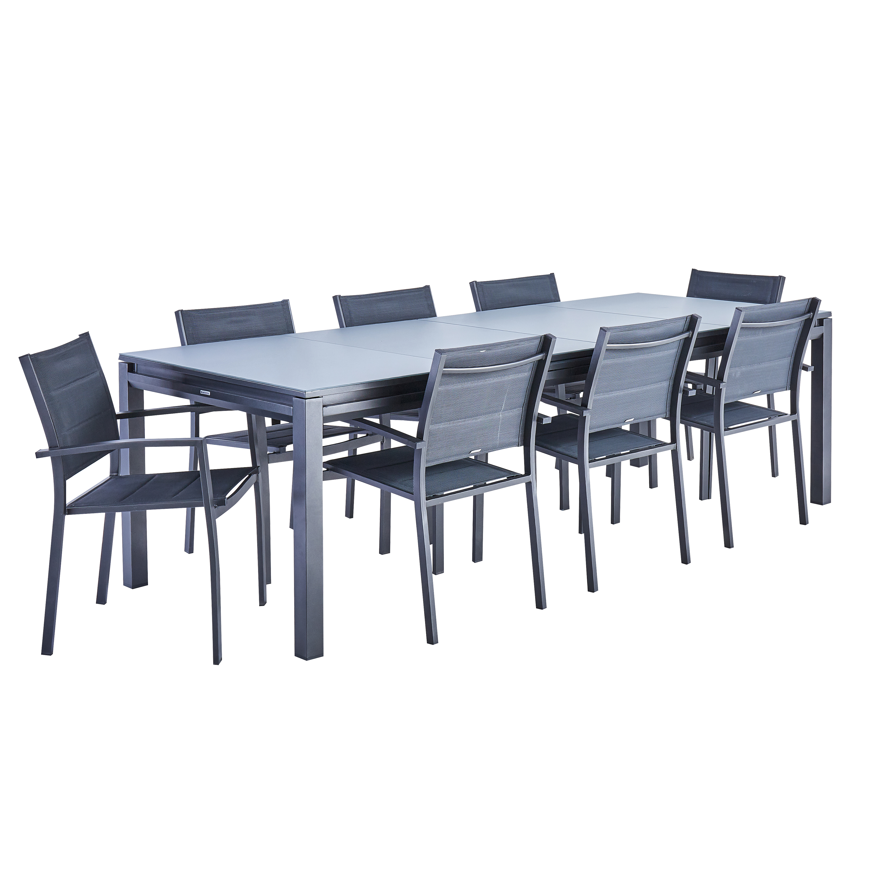 Stół ogrodowy rozsuwany Odyssea 100x256/320 cm antracytowy Naterial - 22