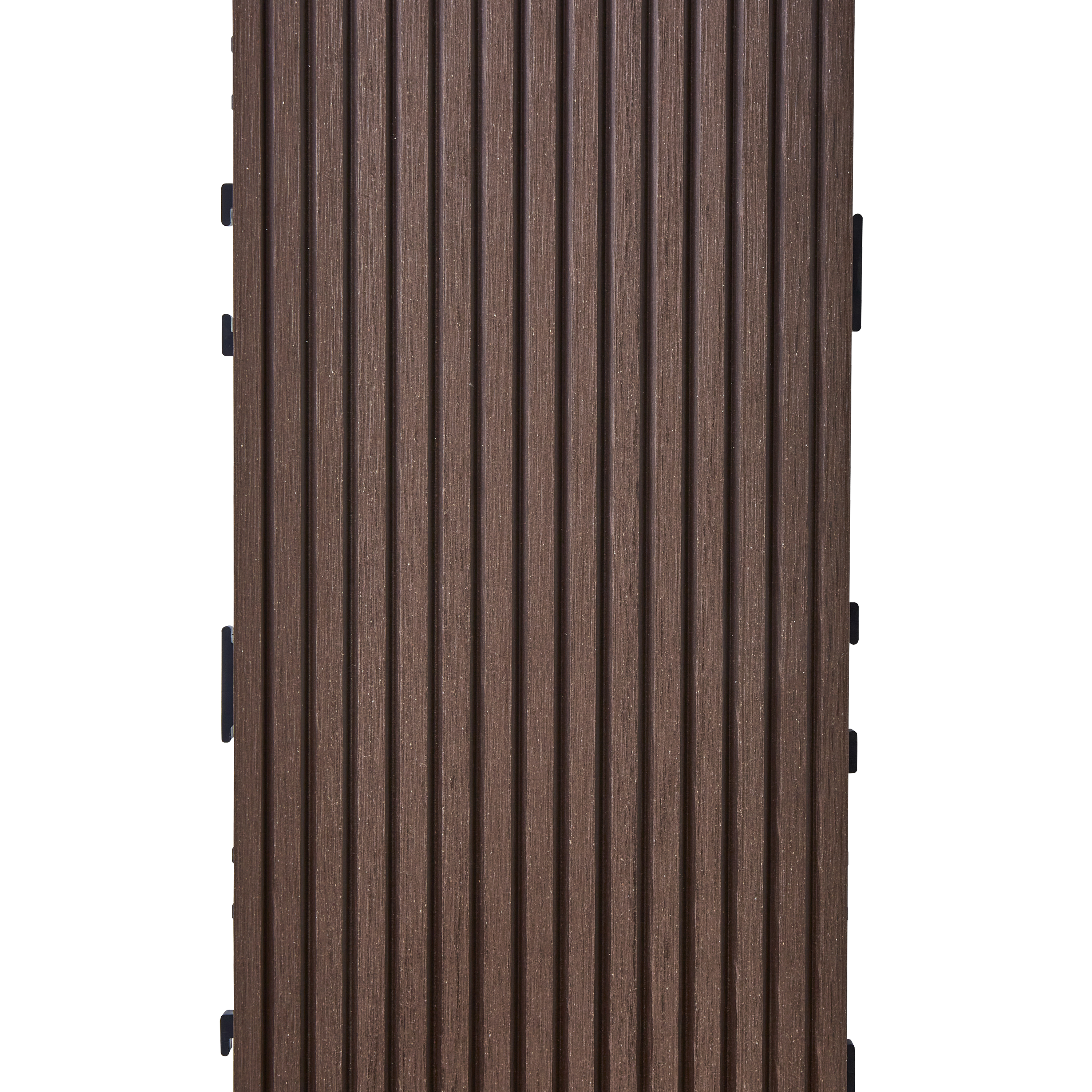 Listone a incastro da esterno in composito di legno e plastica (wpc) effetto legno pioppo marrone L 120 x L 15 cm x Sp. 23 mm Komi - 4