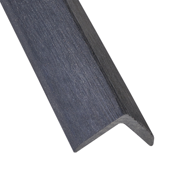 Profilo angolare in composito di legno e plastica (wpc) grigio scuro 240x4x.5.5 NATERIAL Atlas Rio