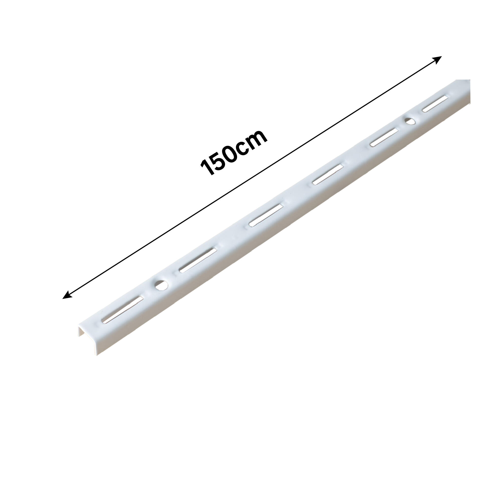 Crémaillère simple acier, H.150 cm entraxe 50 mm - 2