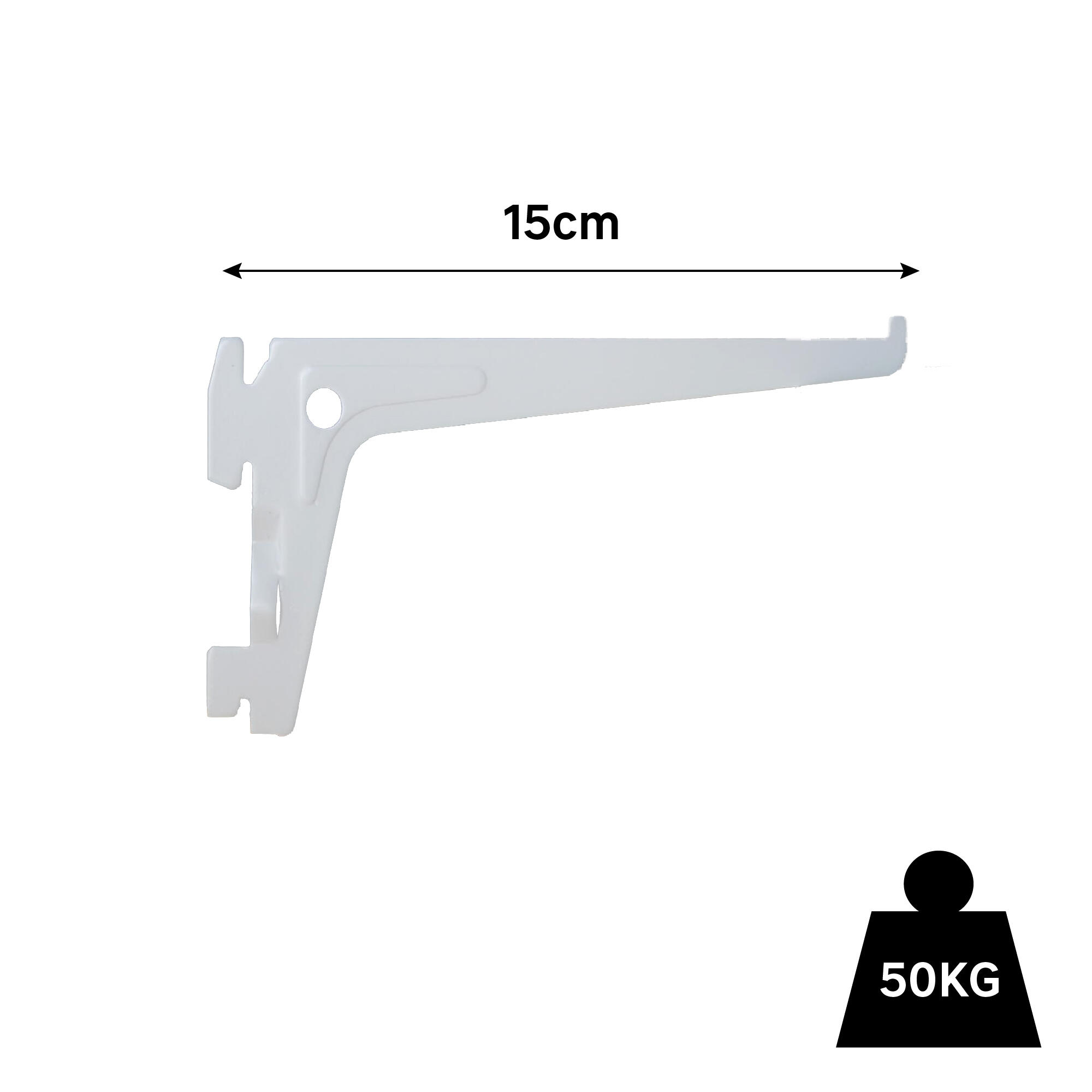 Poleia simples SPACEO 15CM BRANCO - 6
