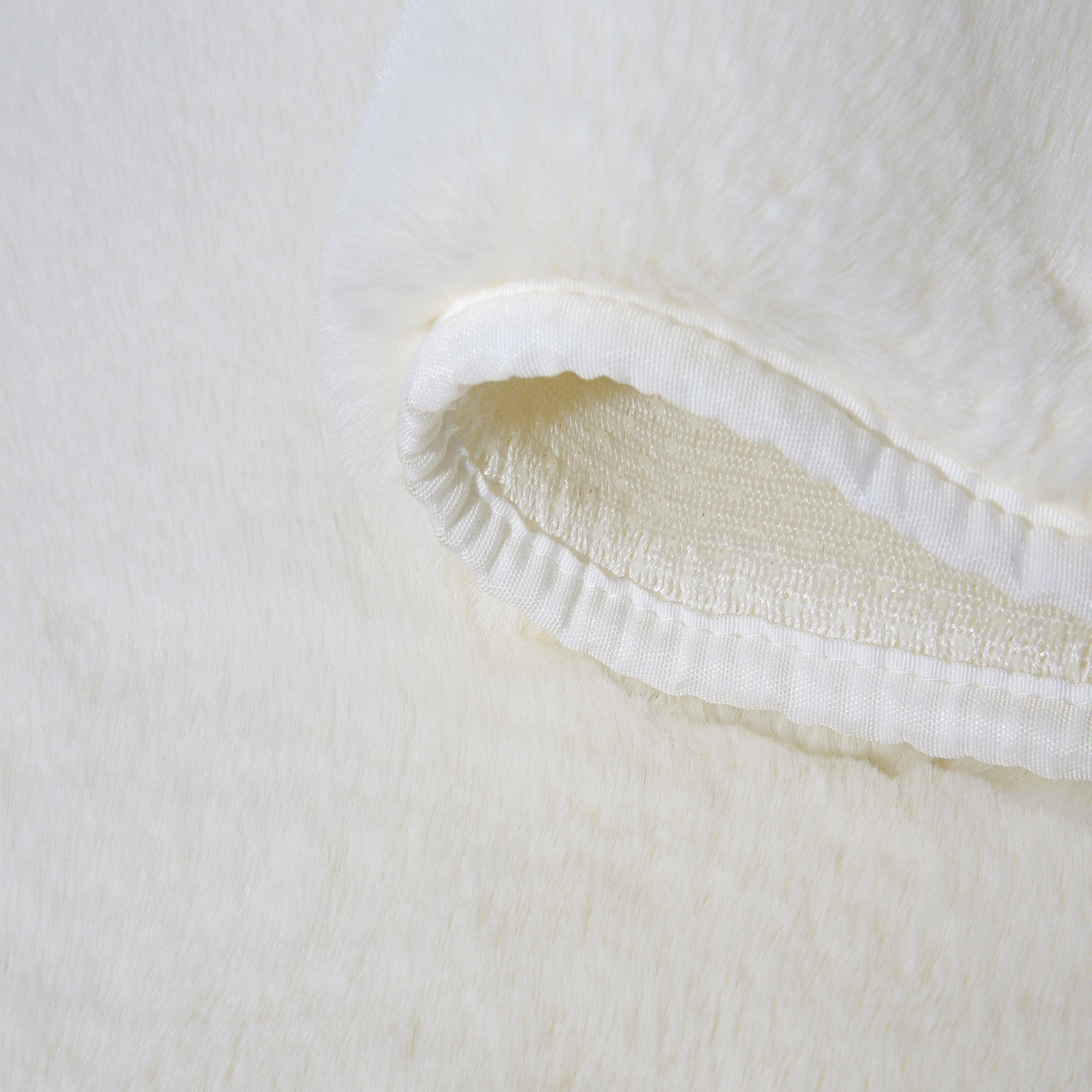 Tapete liso Bianca fake rabbit 60x110cm creme Inspire - 6