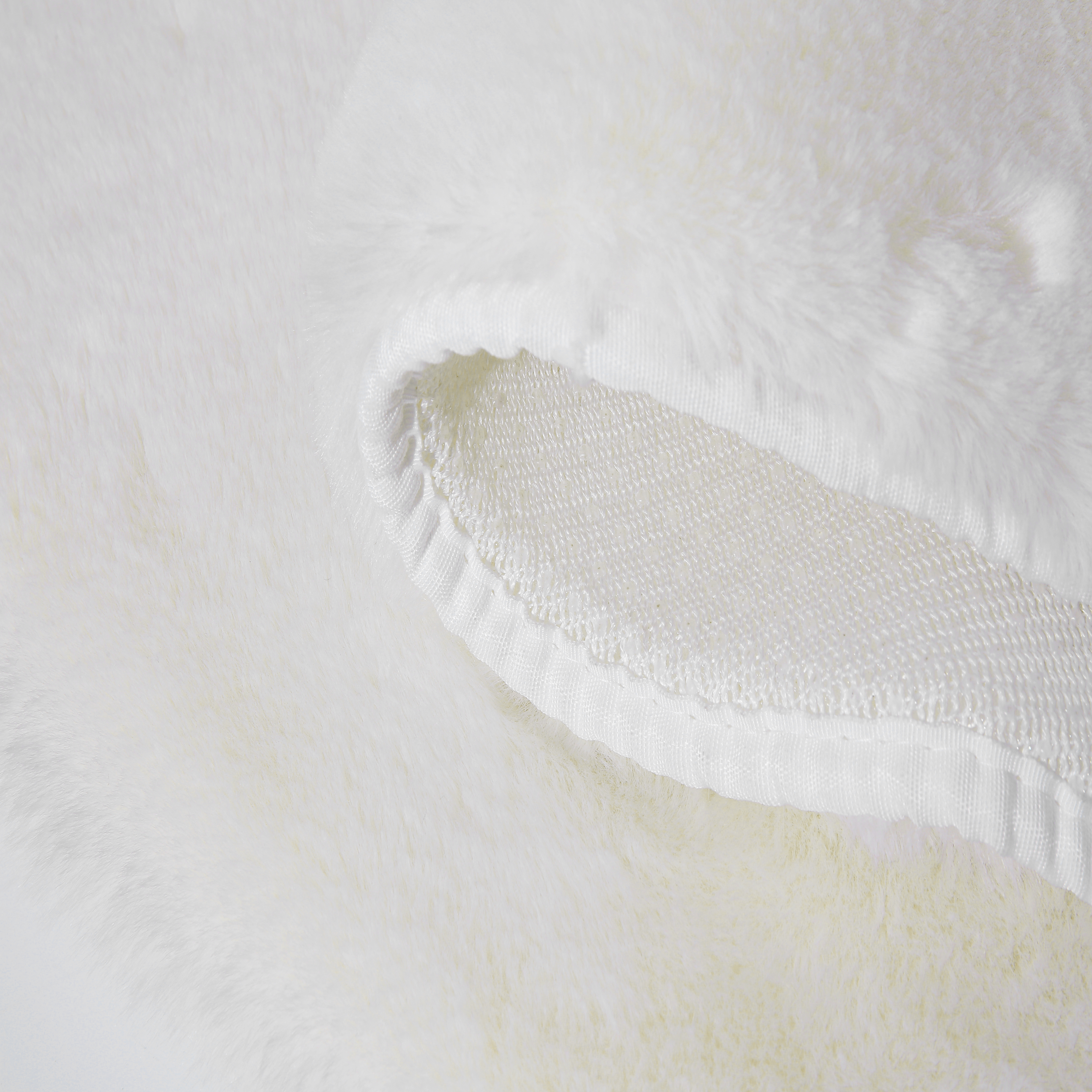 Tapete redondo liso INSPIRE BIANCA FAKE RABBIT D100CM CREAM 5 - 7