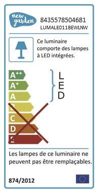 Ampoule décorative rechargeable Cherry 900 Lumen beige NEWGARDEN - 10