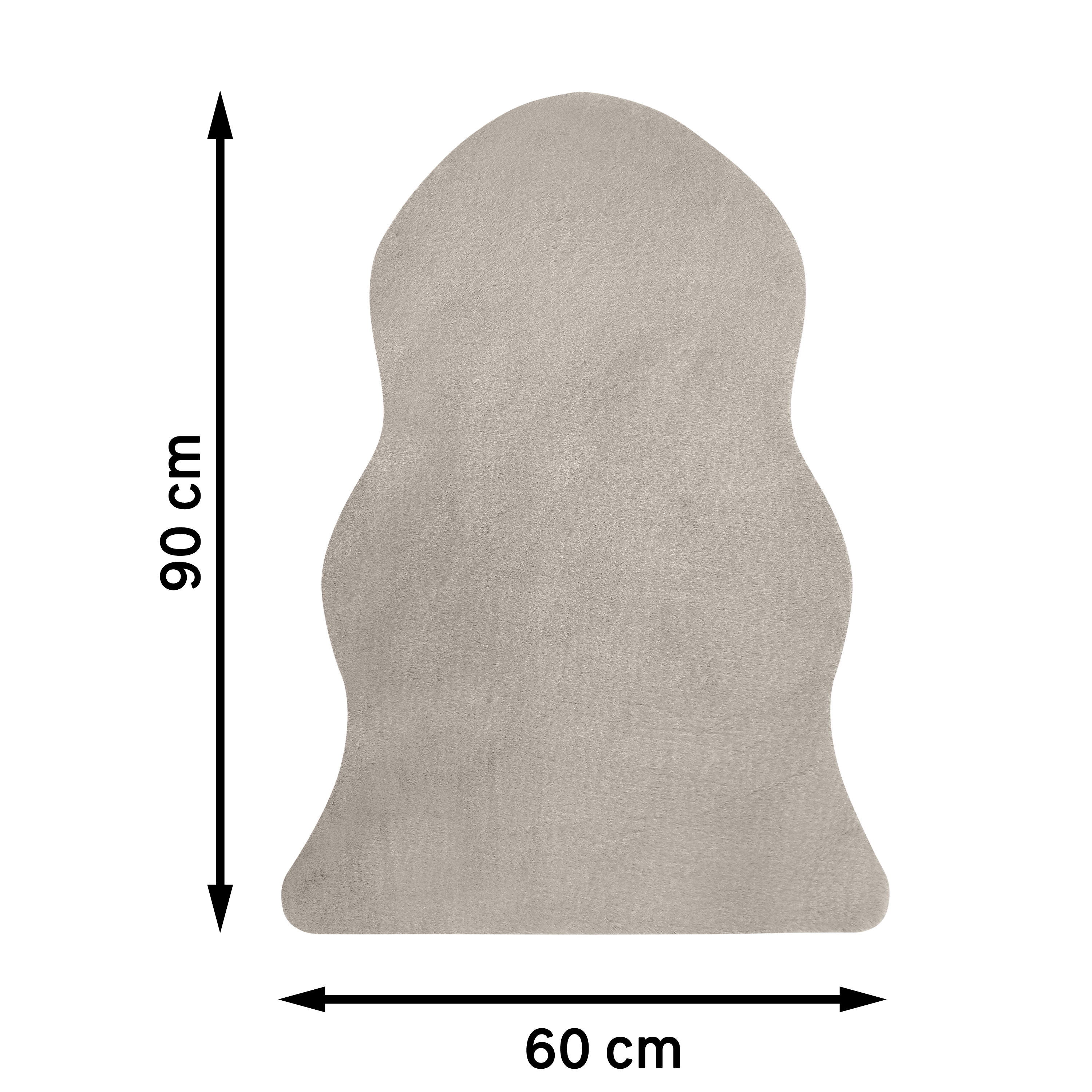 Tapete Liso Bianca Fake Rabbit 60x90cm Inspire - 8