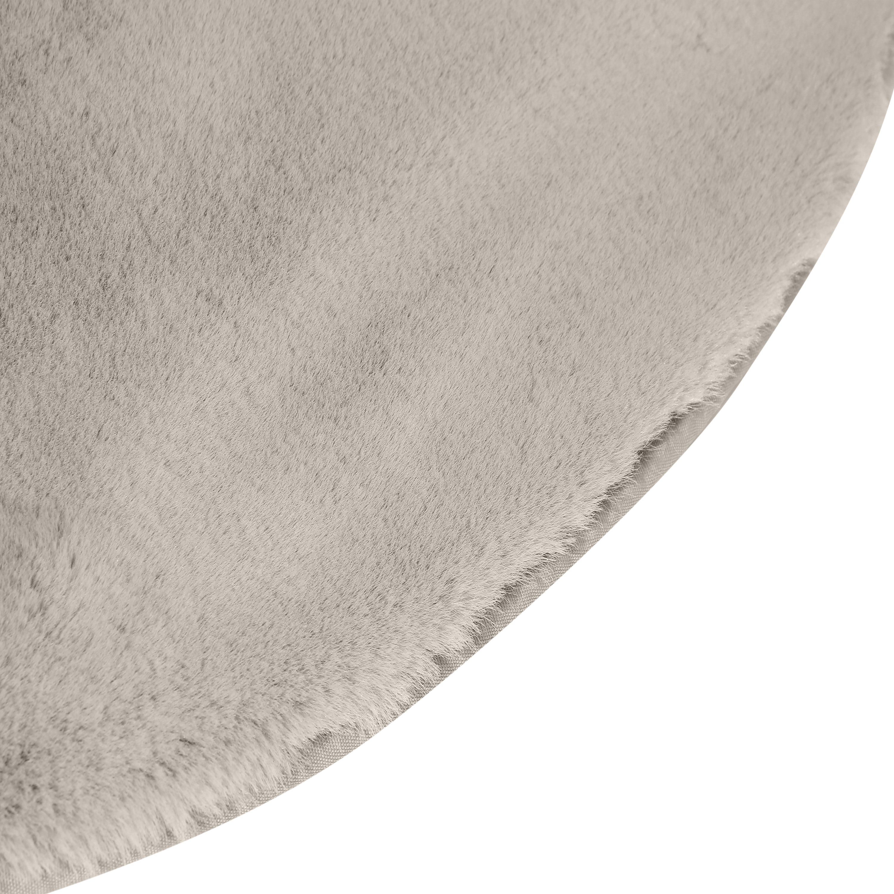 Tapete redondo liso INSPIRE BIANCA FAKE RABBIT D100CM MOON 4 - 4
